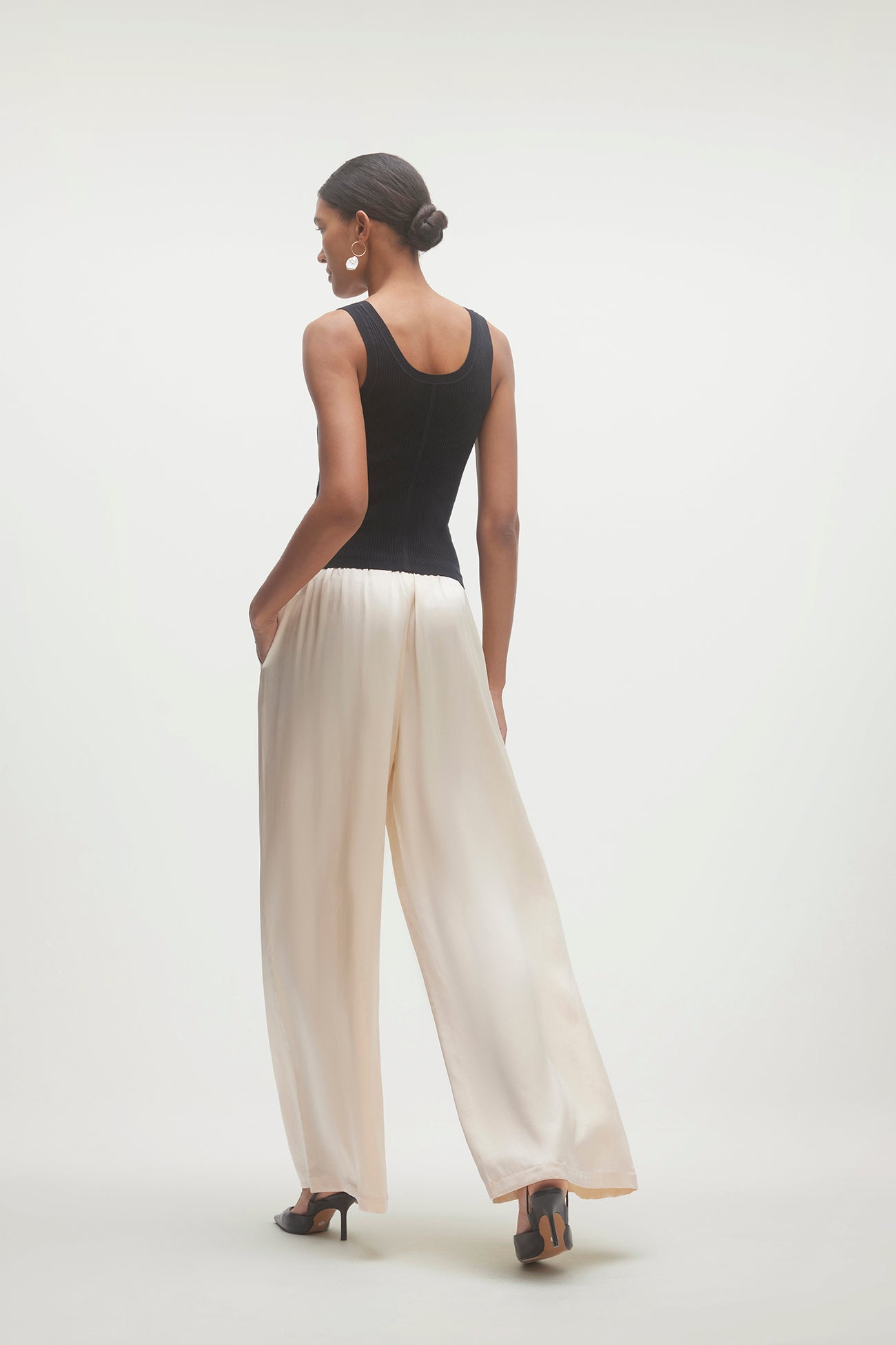 EVAN SILK WIDE LEG PANT