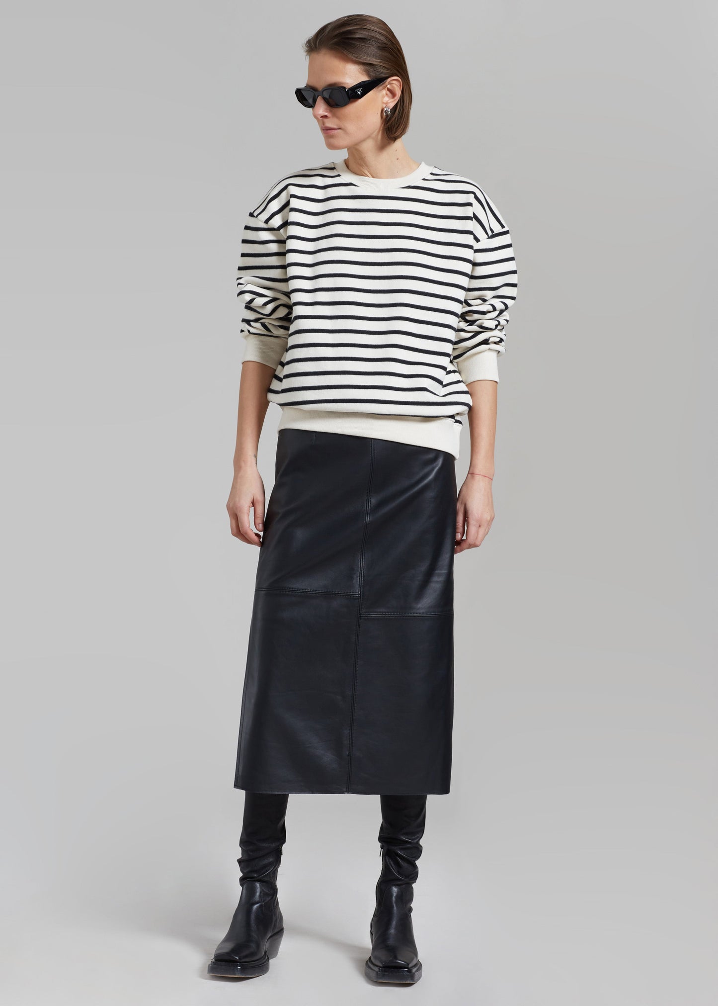 Saint Stripe Sweater - Black/White Stripe