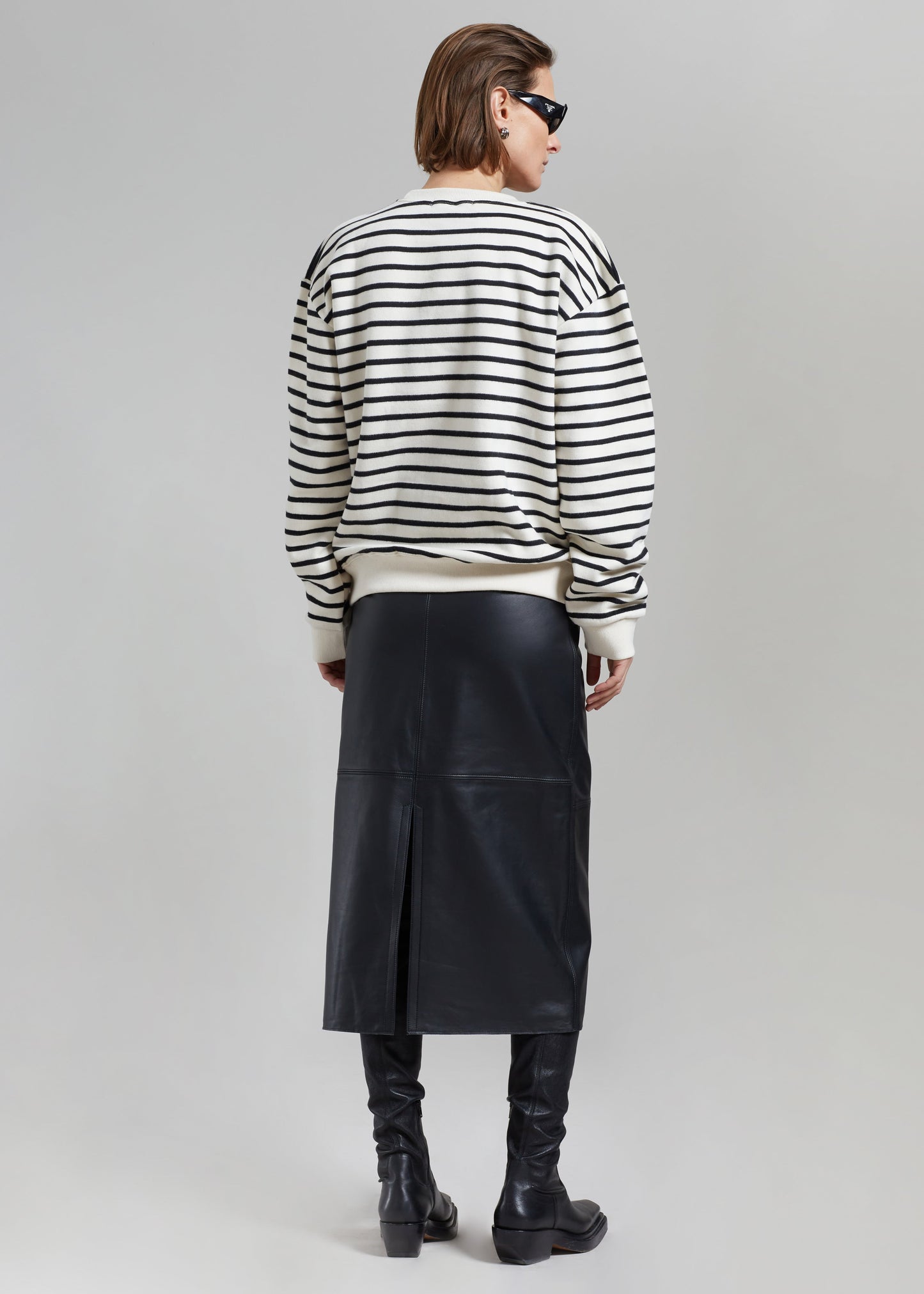 Saint Stripe Sweater - Black/White Stripe