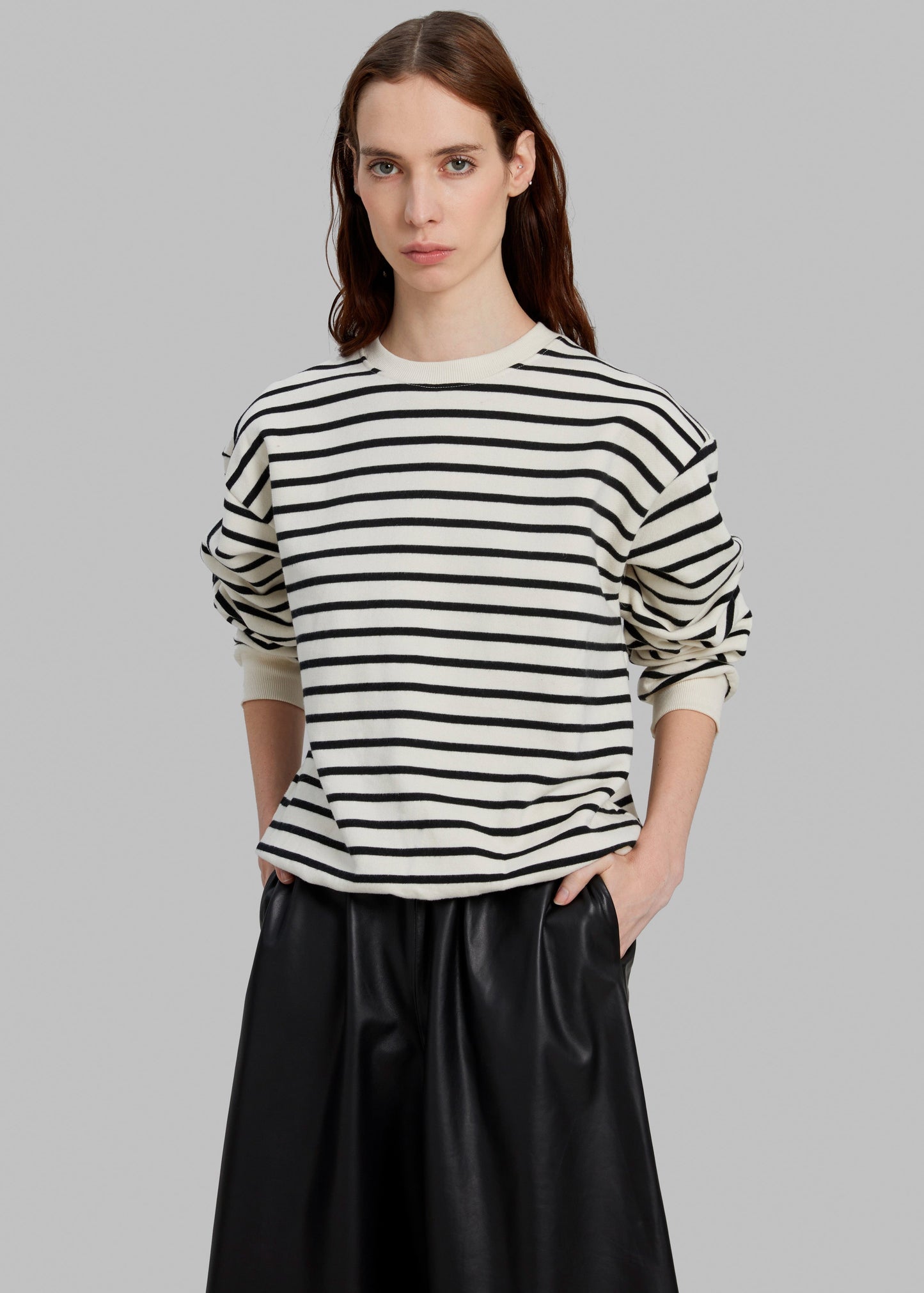 Saint Stripe Sweater - Black/White Stripe