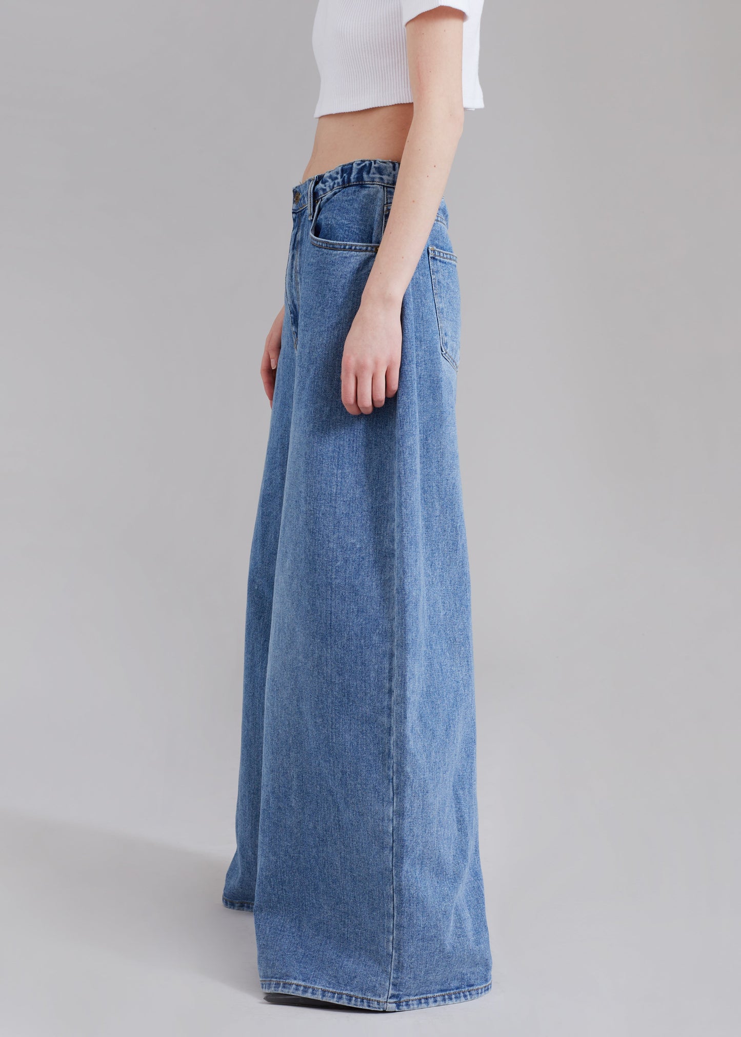 Sasha Wide Leg Jeans - Worn Wash