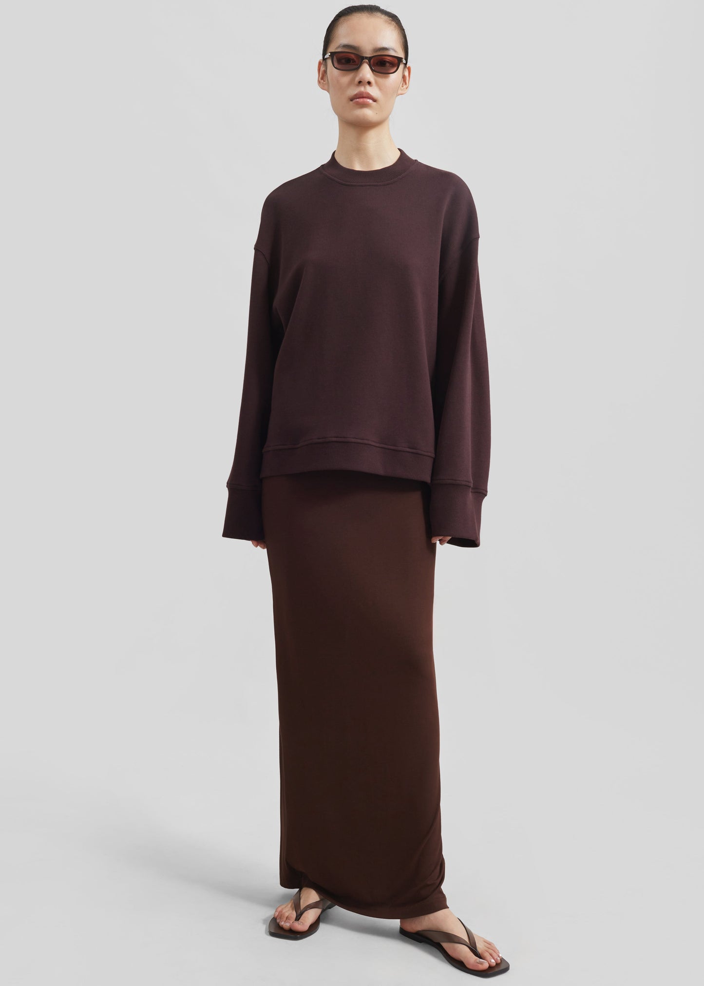 Talia Sweatshirt - Dark Plum