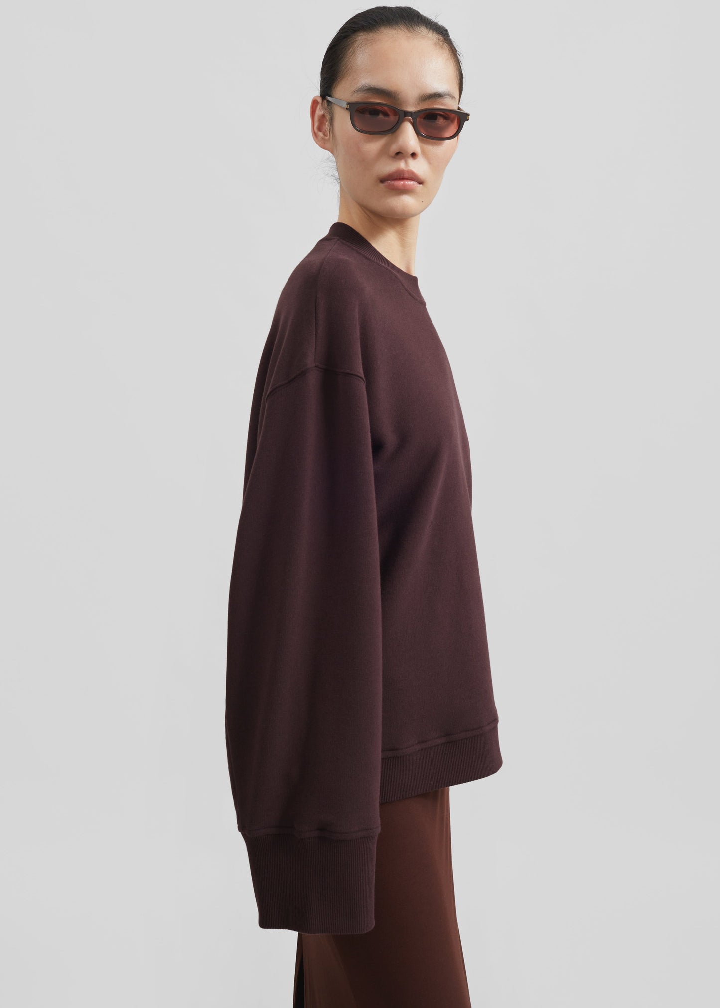 Talia Sweatshirt - Dark Plum