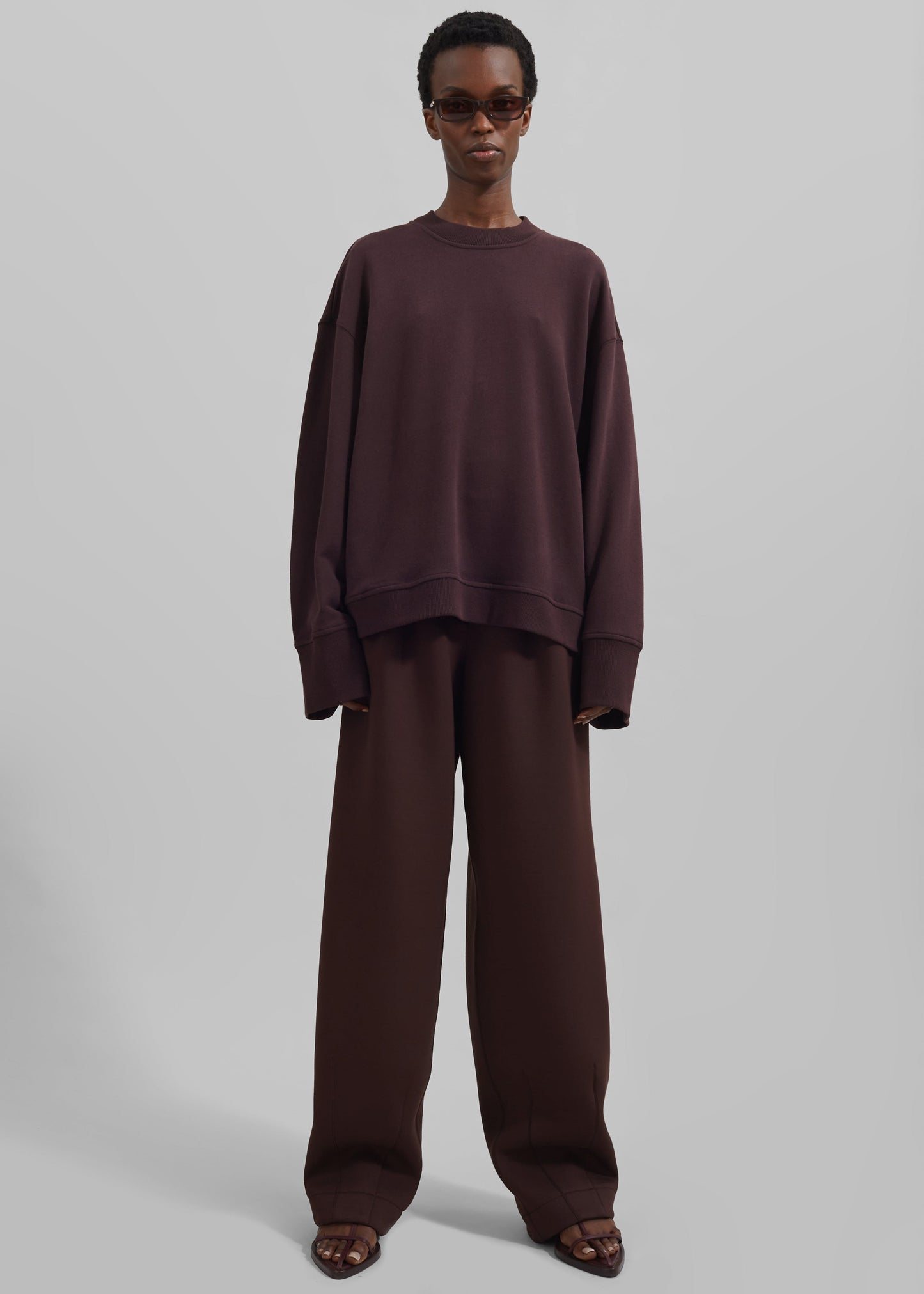 Talia Sweatshirt - Dark Plum