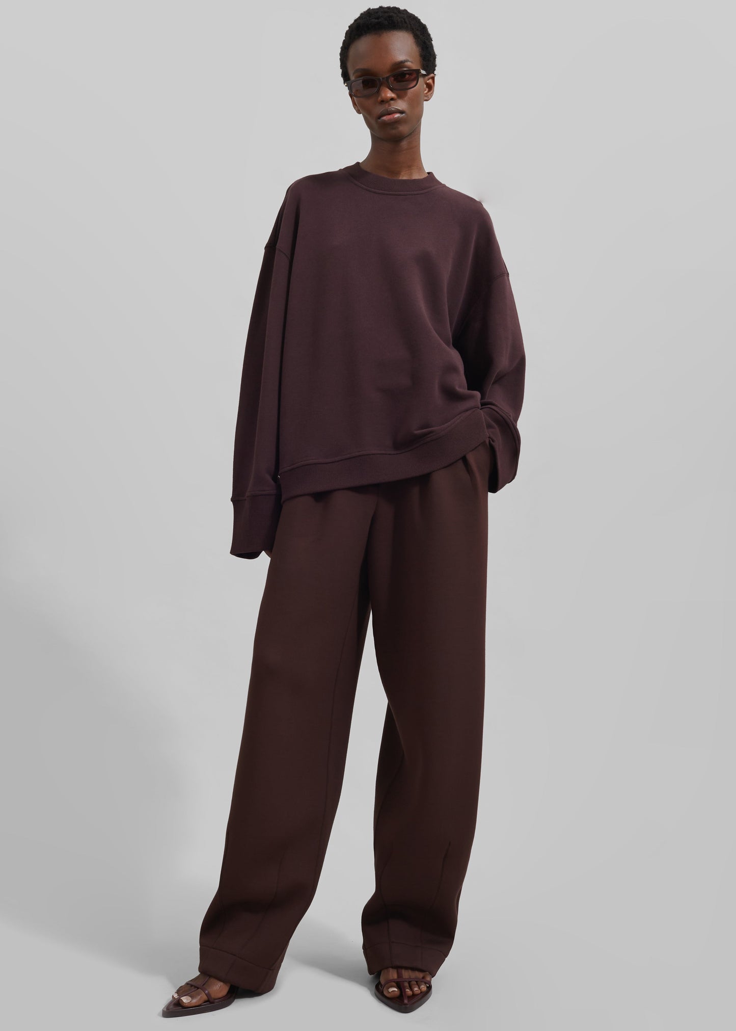 Talia Sweatshirt - Dark Plum