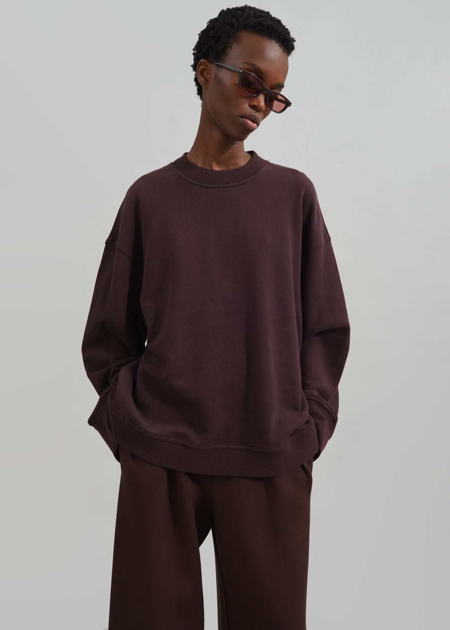 Talia Sweatshirt - Dark Plum