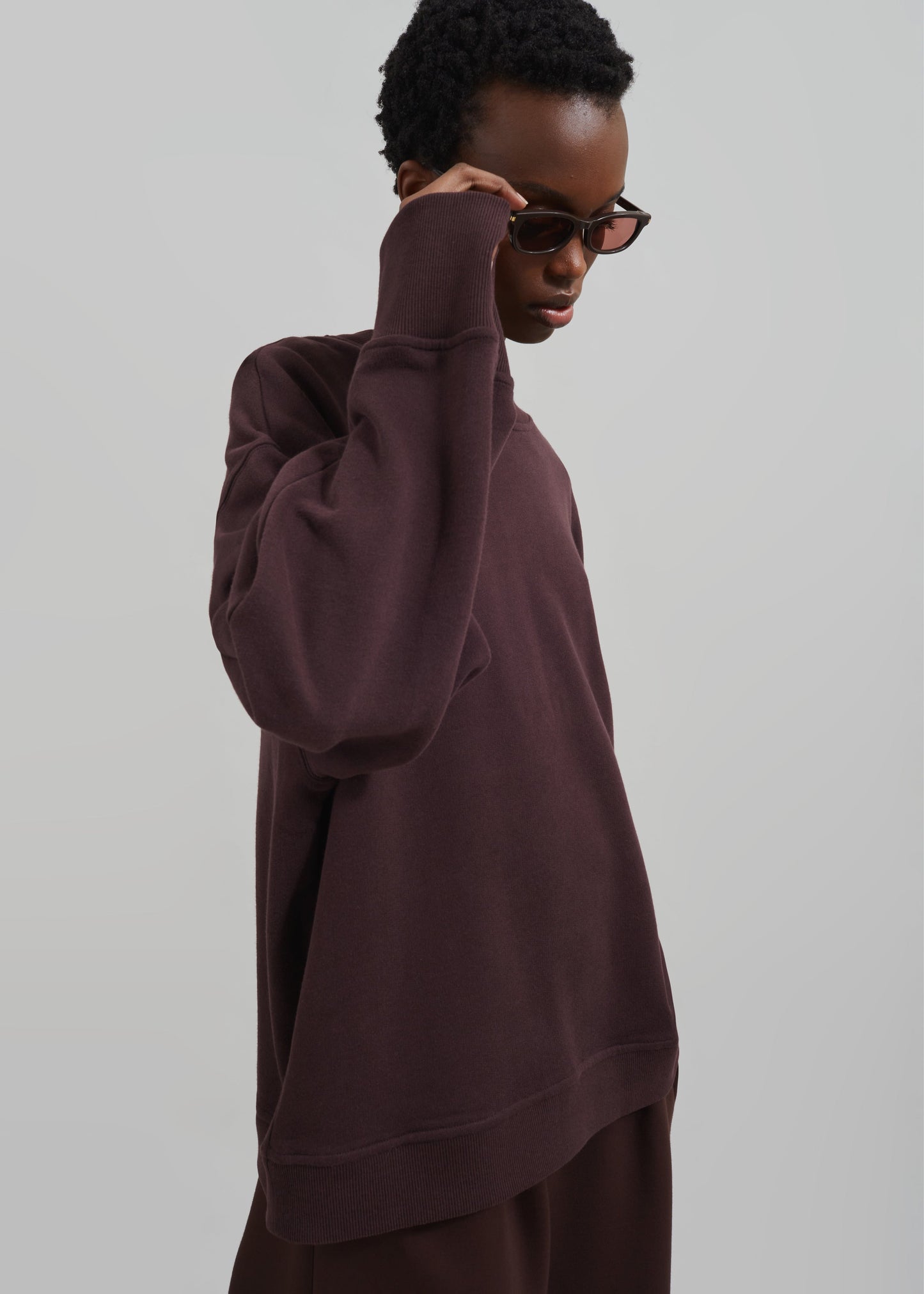 Talia Sweatshirt - Dark Plum