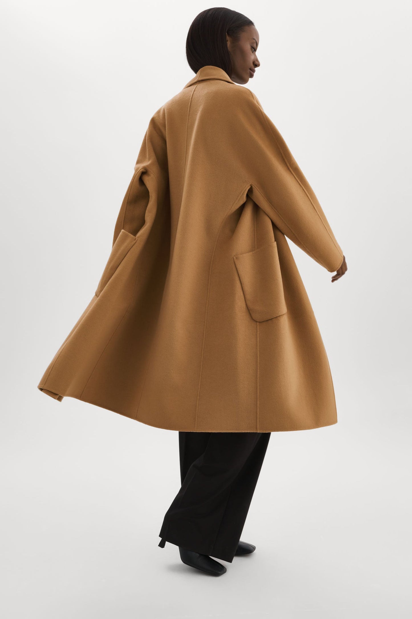 THARA | Shawl Collar Wool Coat