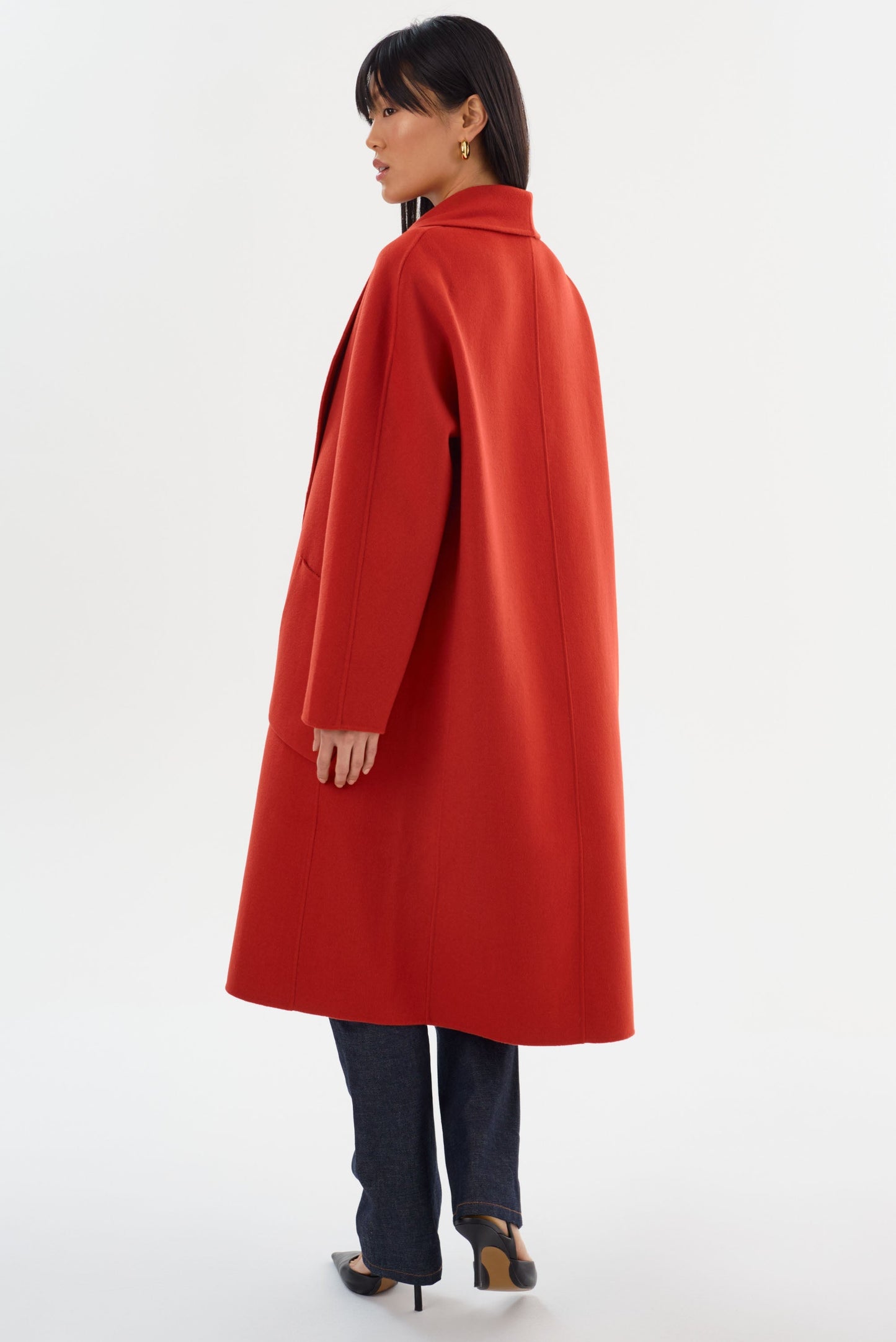 THARA | Shawl Collar Wool Coat