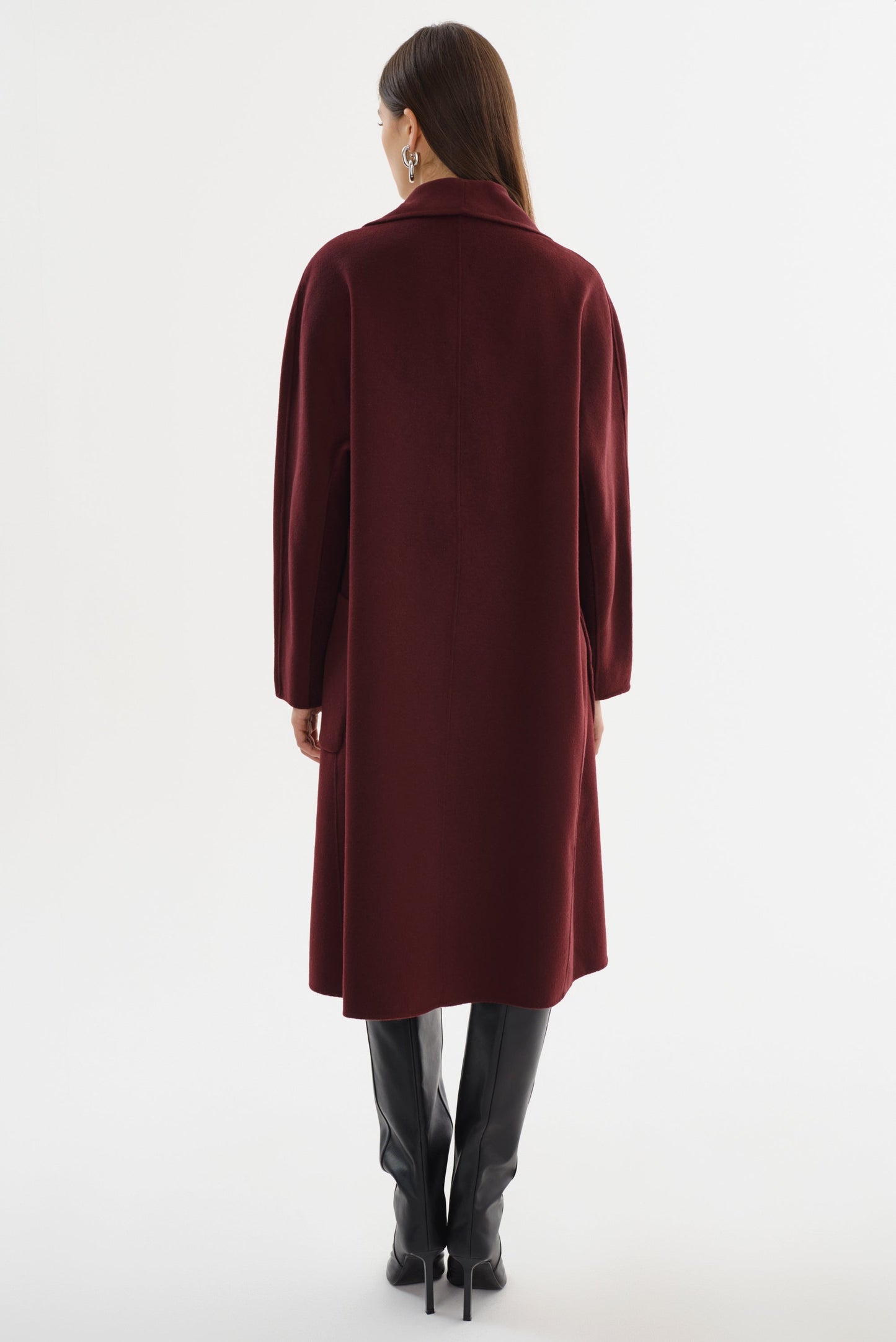 THARA | Shawl Collar Wool Coat