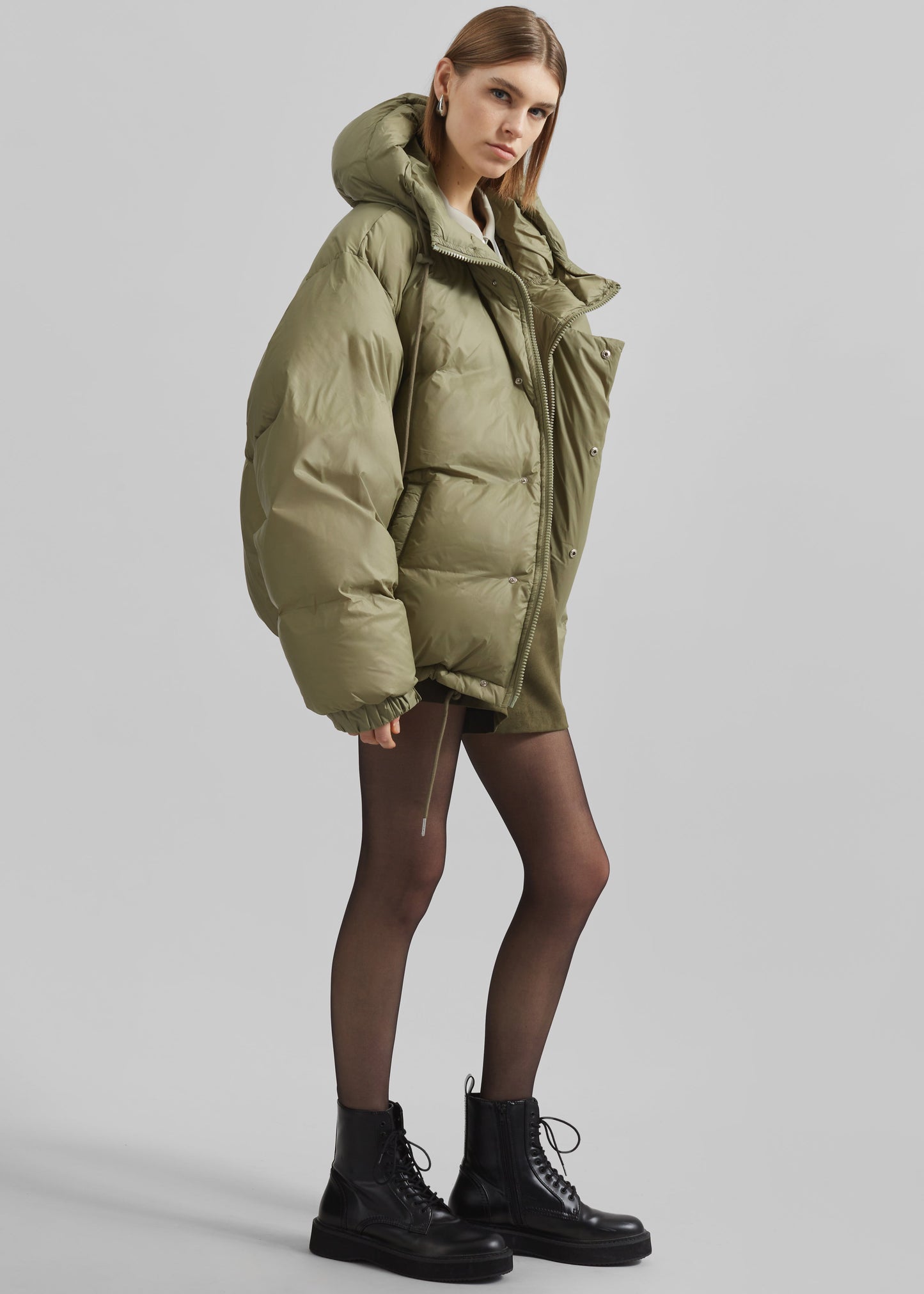 Timra Puffer Jacket - Khaki