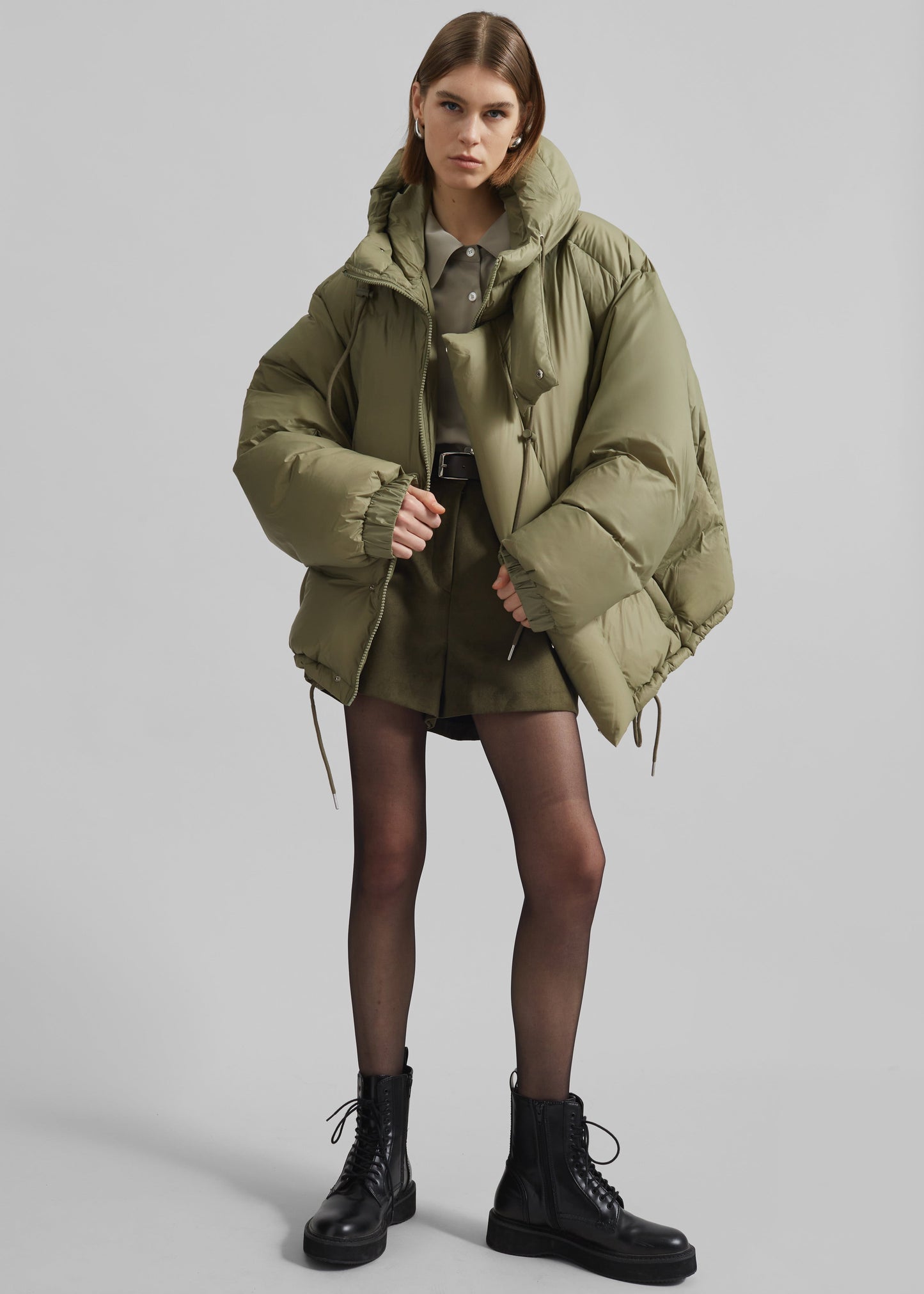 Timra Puffer Jacket - Khaki