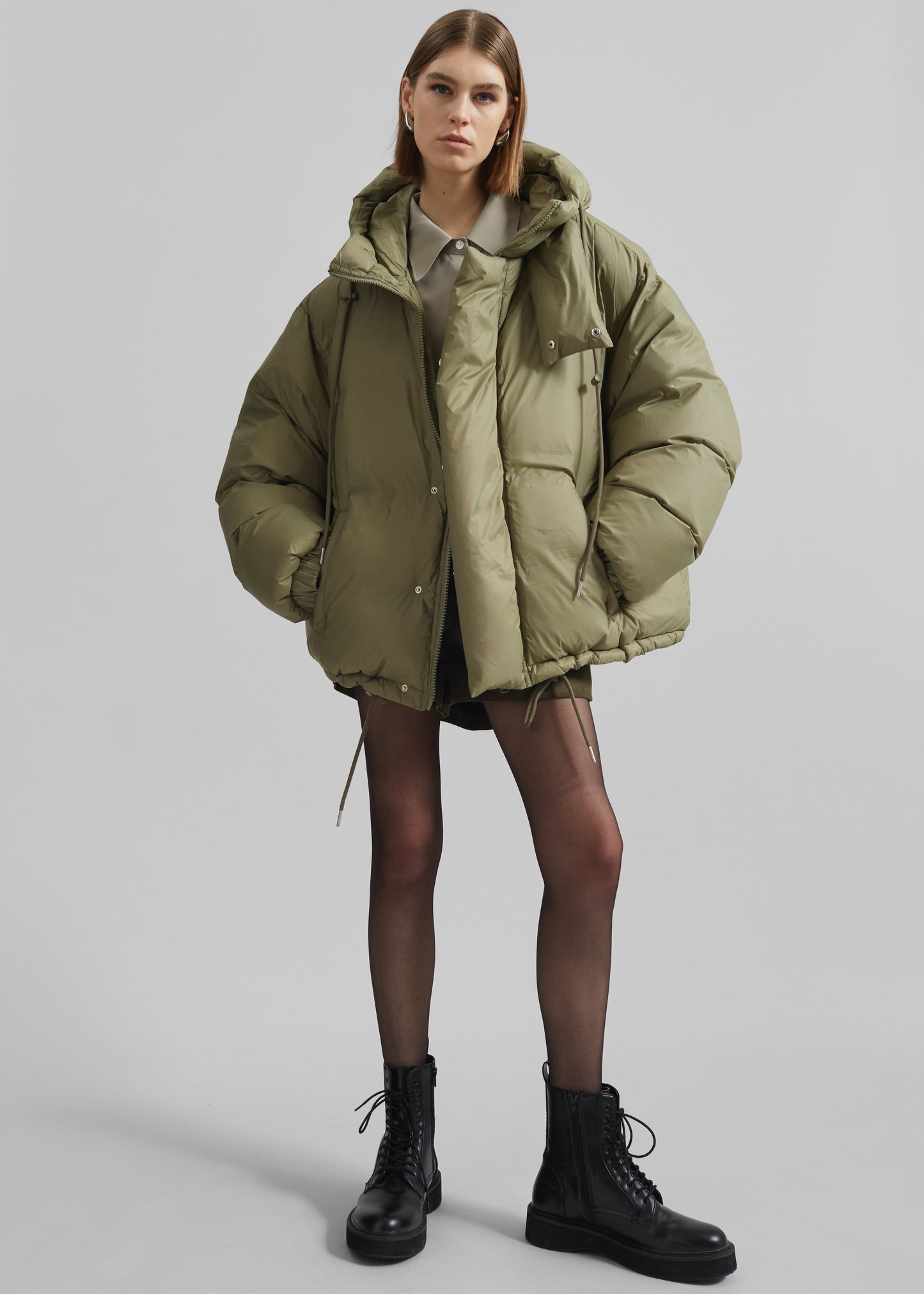 Timra Puffer Jacket - Khaki