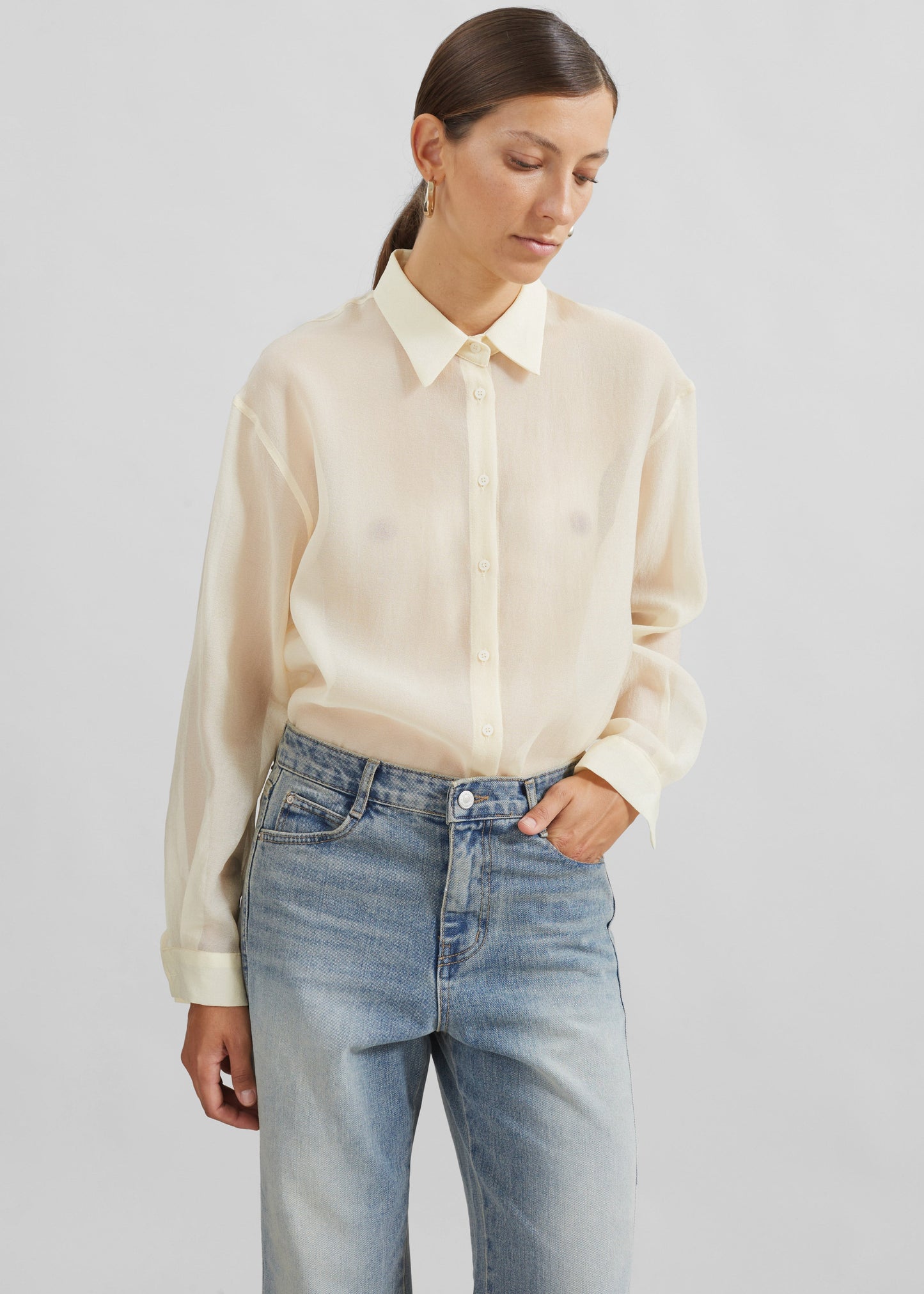 Toledo Sheer Shirt - Beige