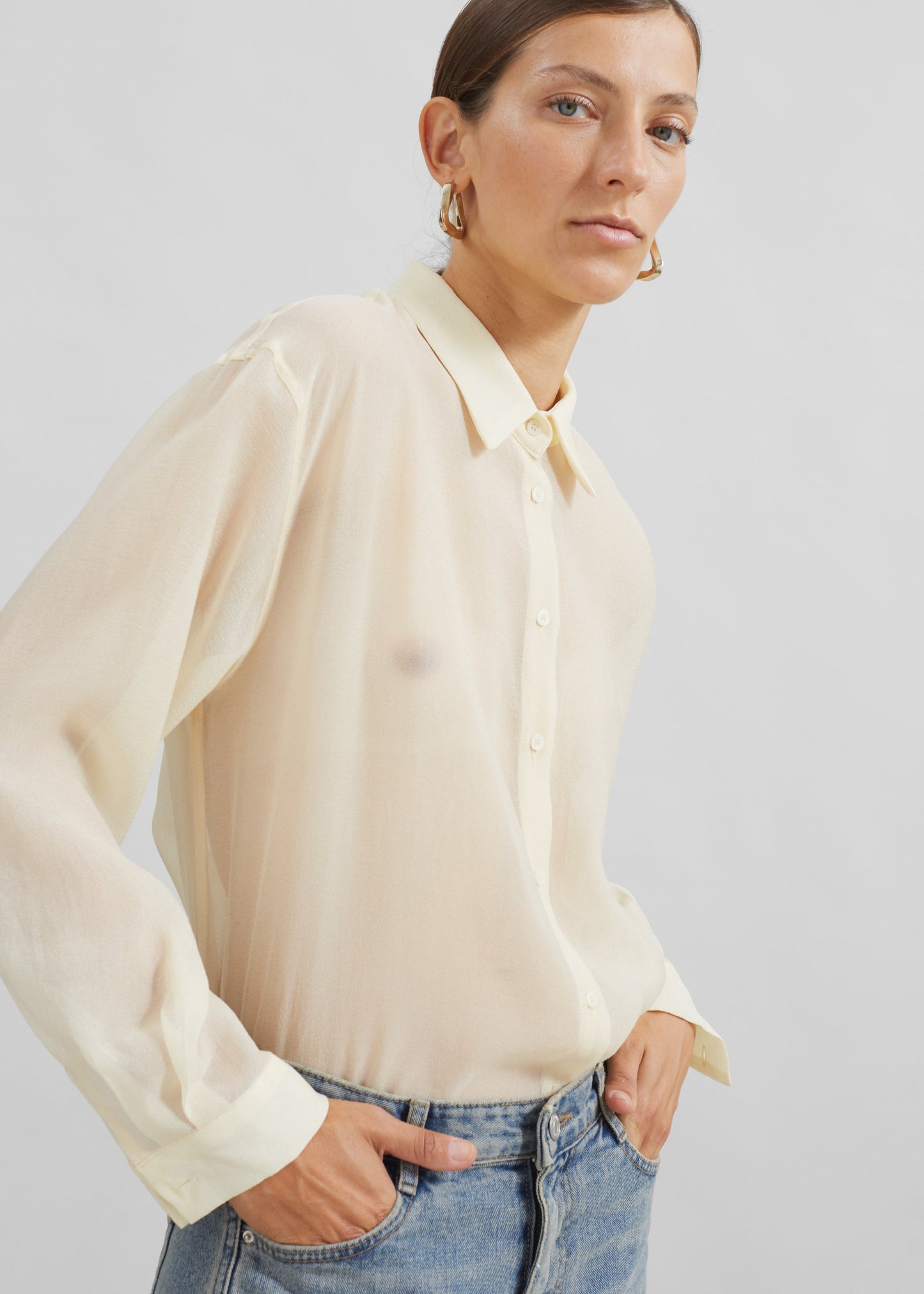 Toledo Sheer Shirt - Beige