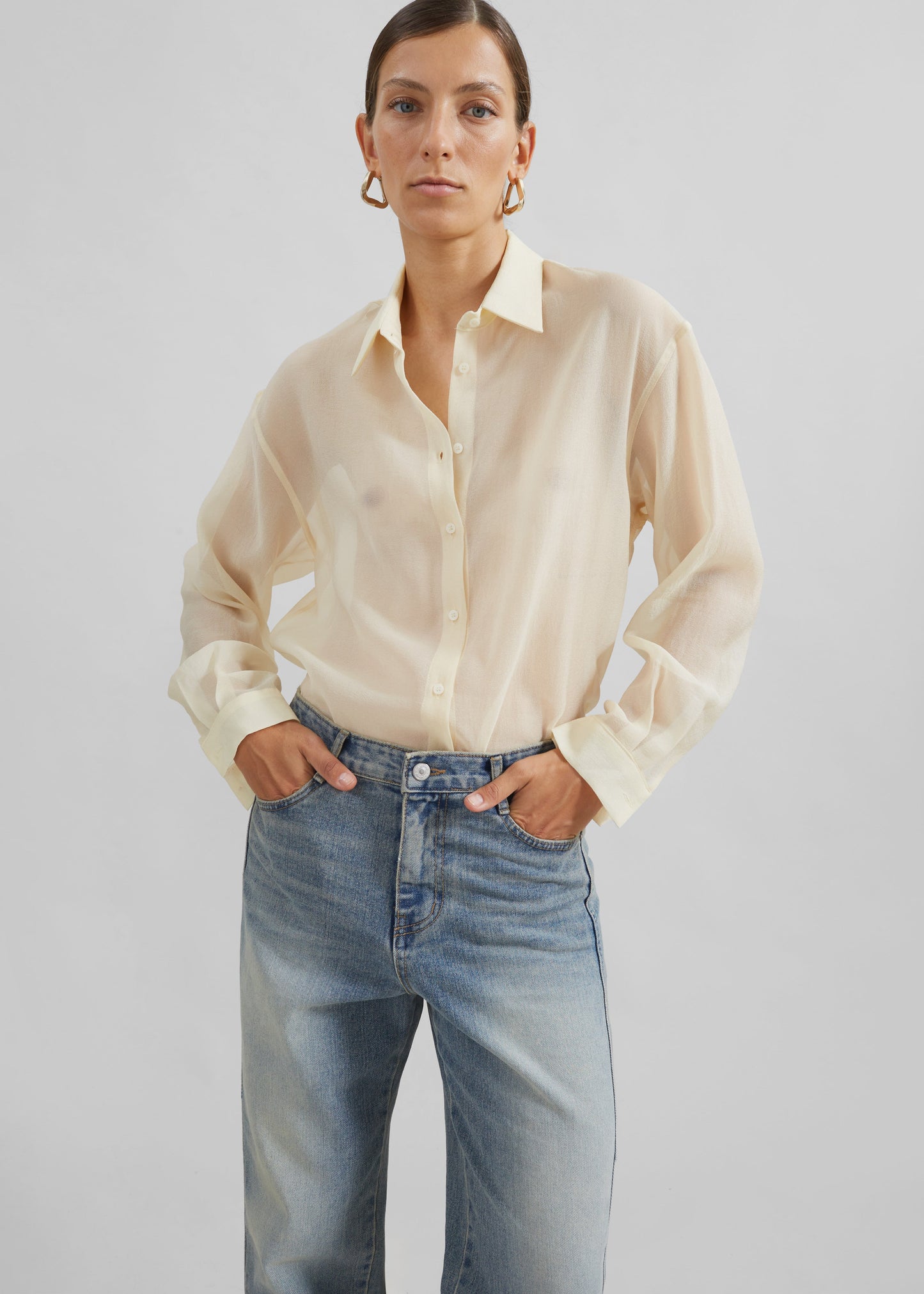 Toledo Sheer Shirt - Beige