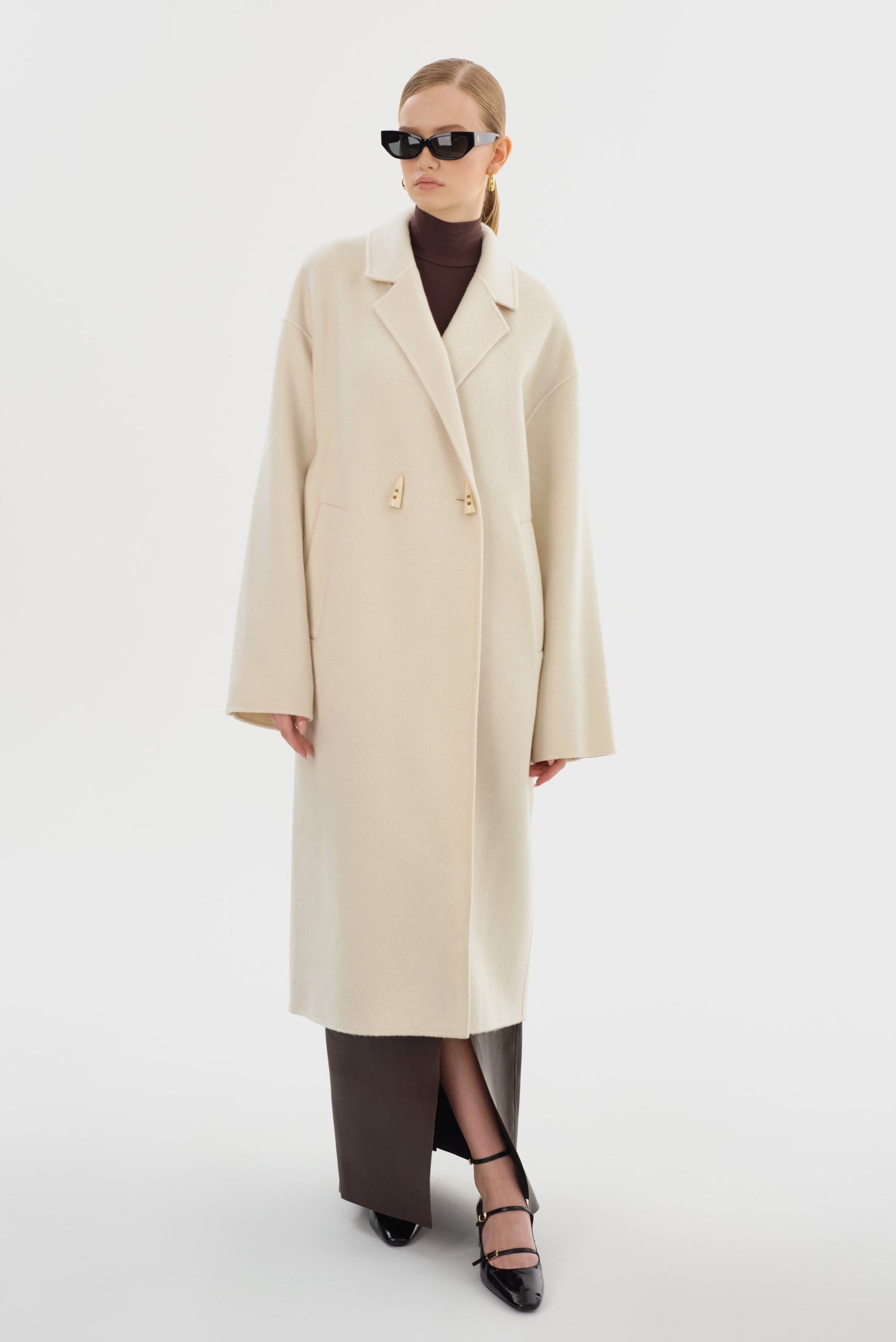 TWILA | Wool Scarf Coat