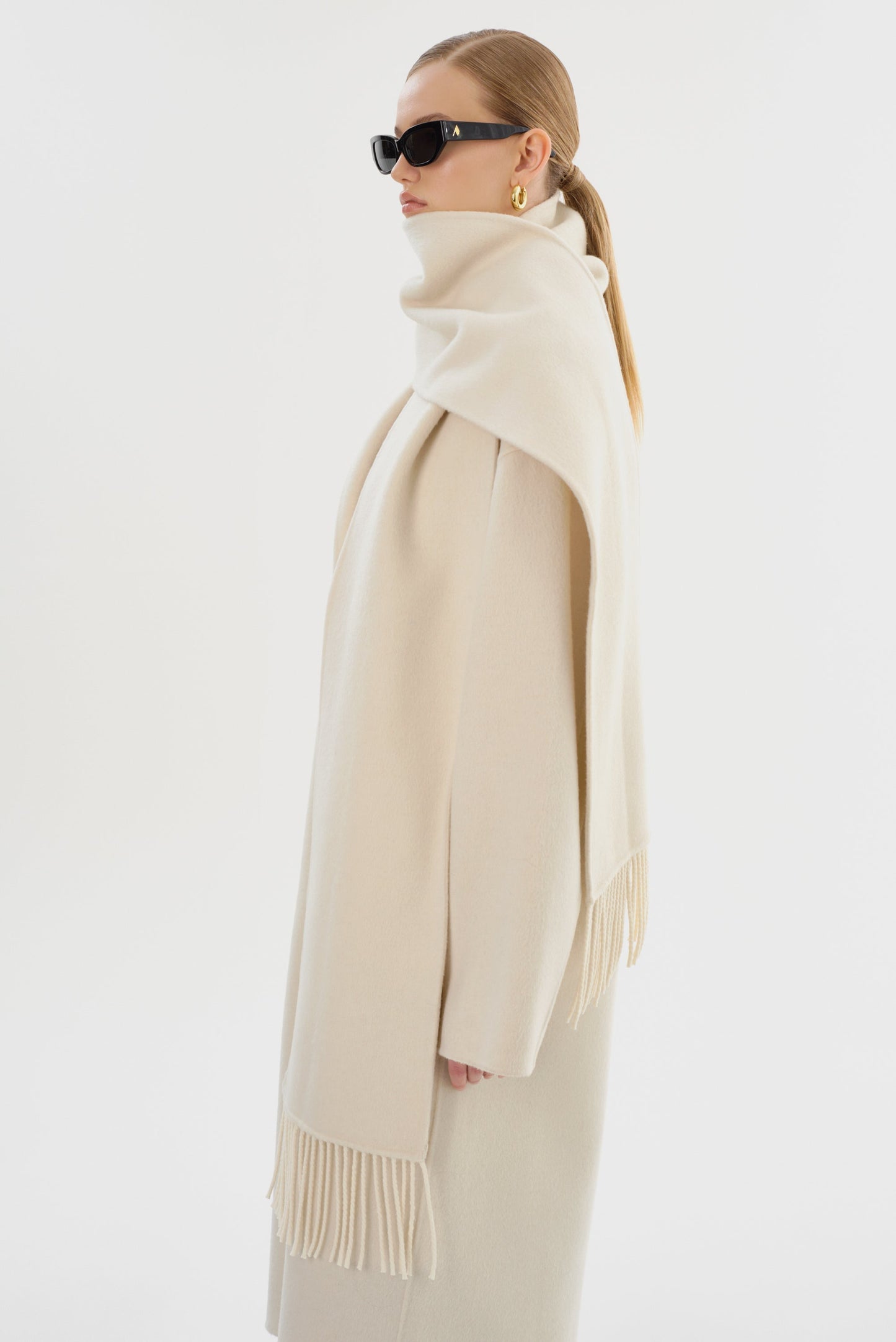 TWILA | Wool Scarf Coat