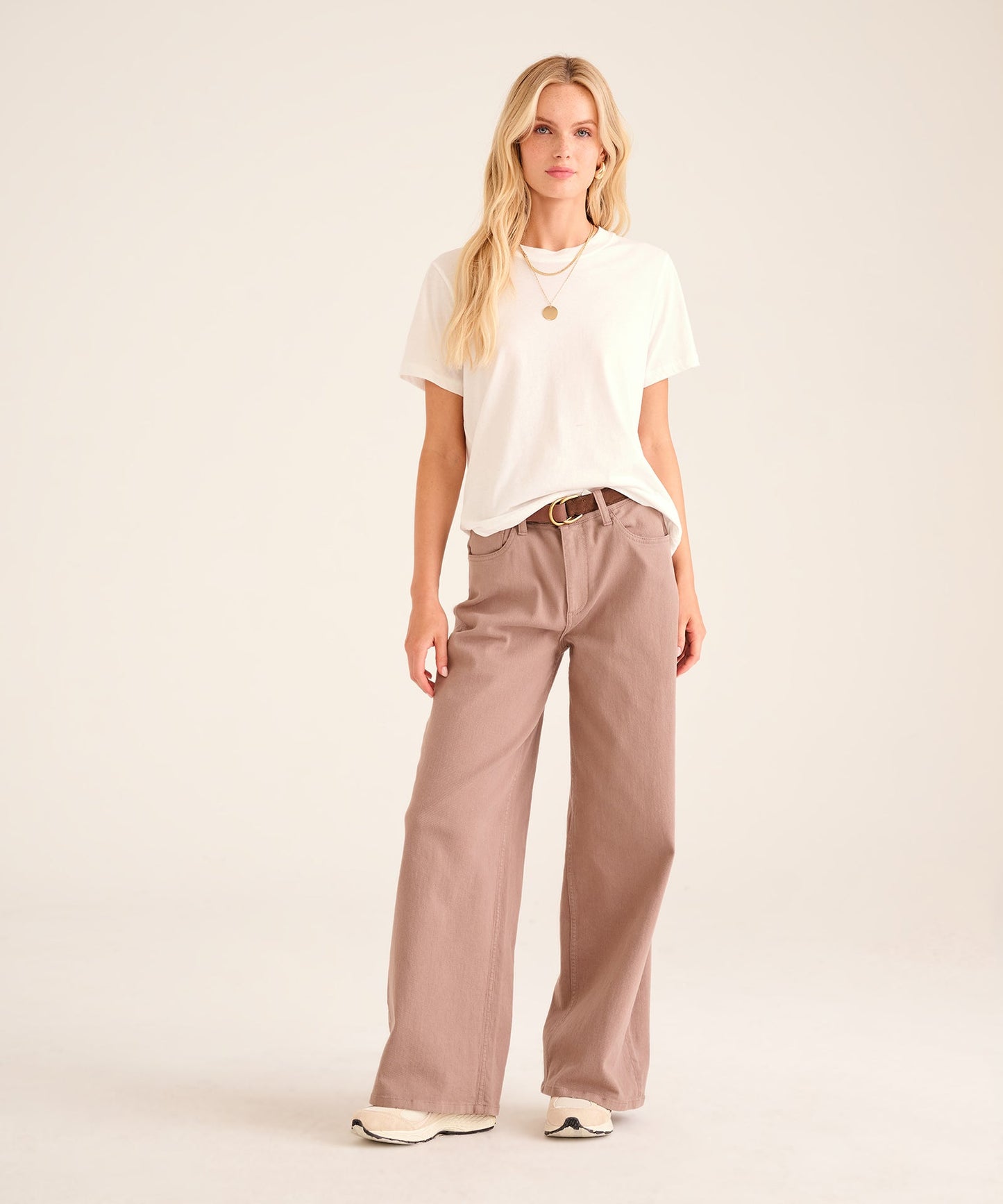 Soft Denim Wide Leg Pant