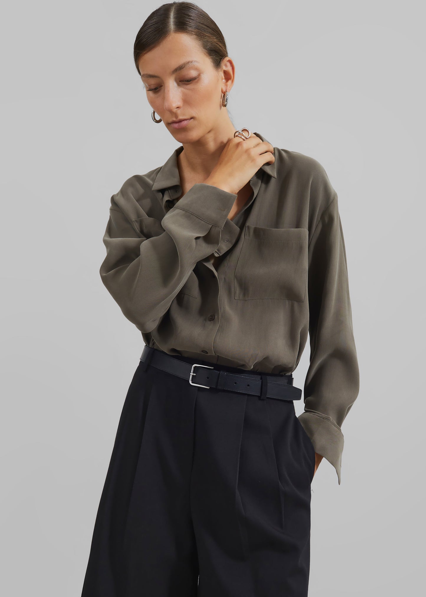 Valmiera Blouse - Khaki