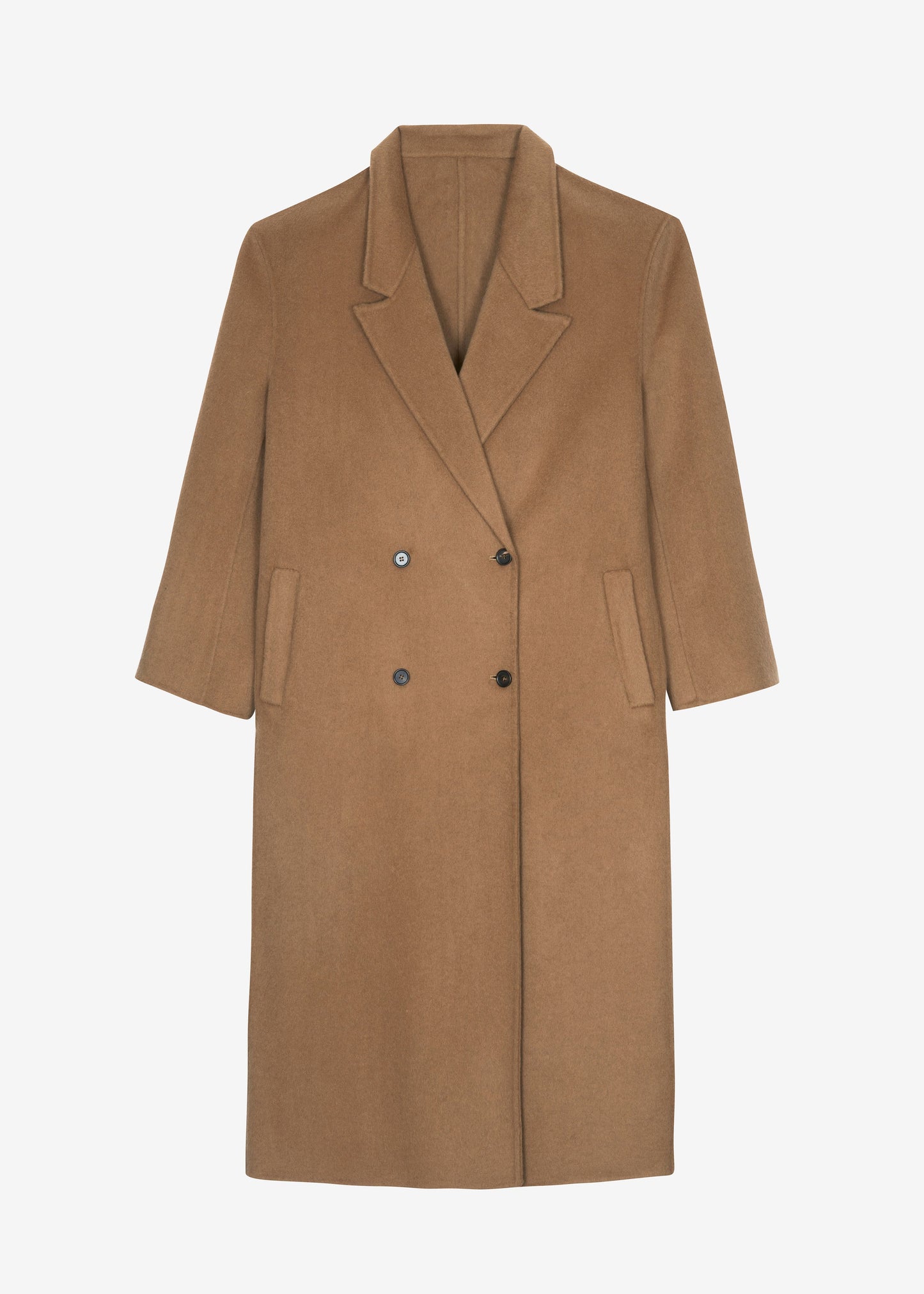 Veonce Oversized Wool Coat - Camel