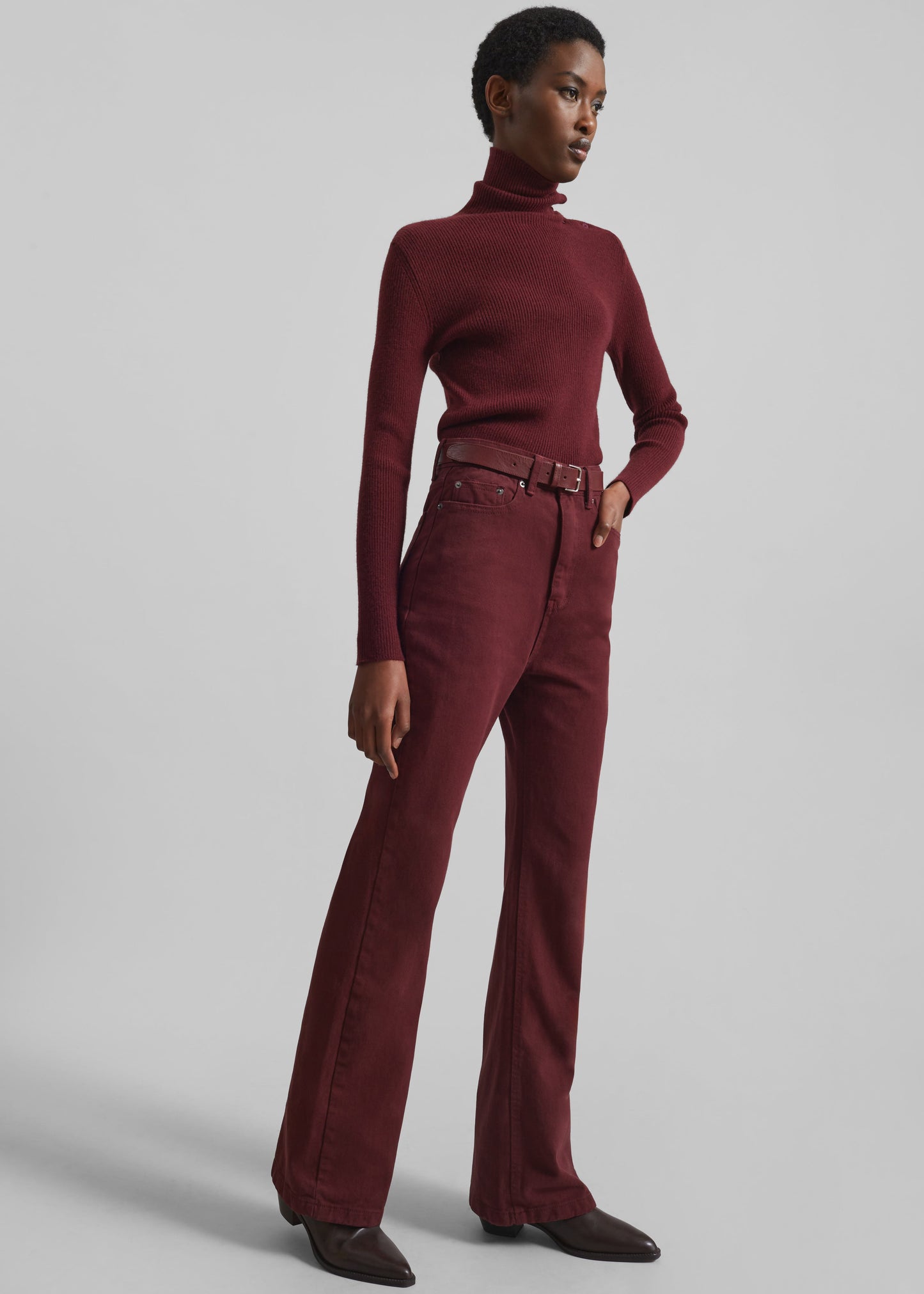 Vikna Jeans - Burgundy