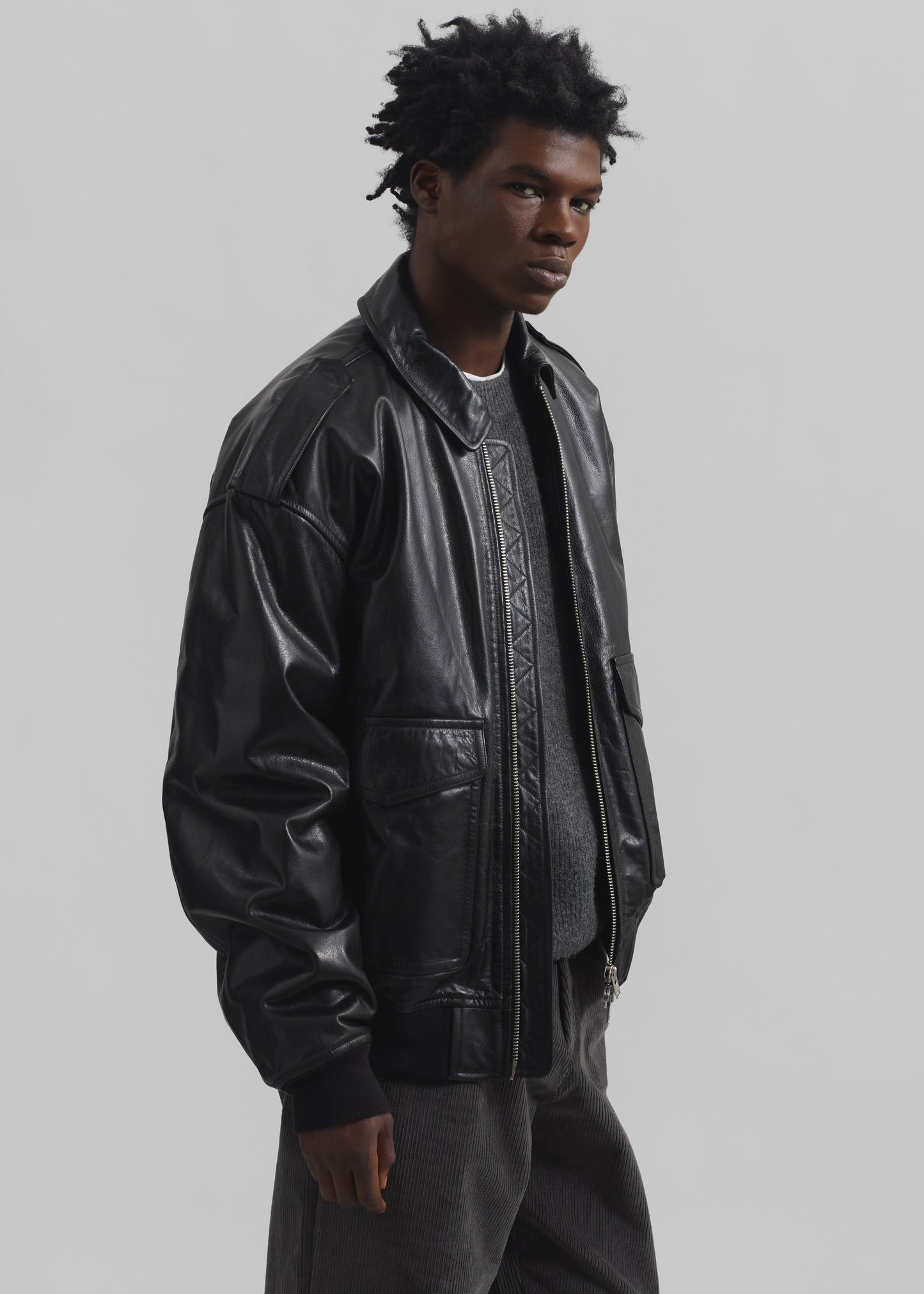 Viper Leather Jacket - Black