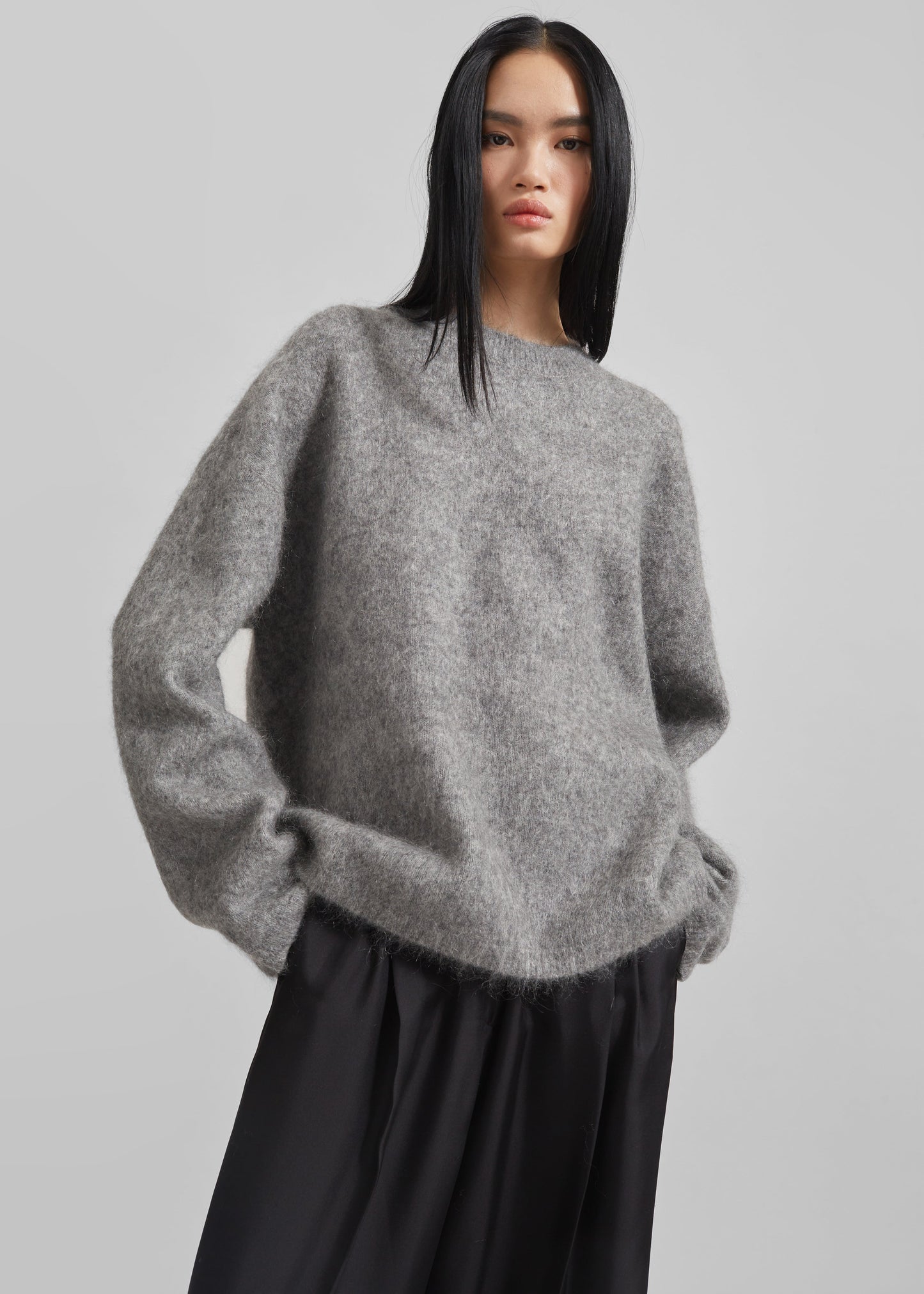 Vodskov Mohair Sweater - Grey