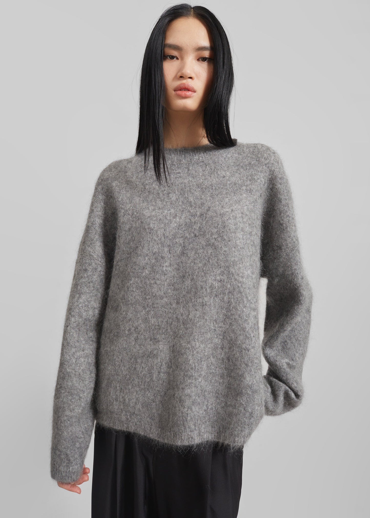 Vodskov Mohair Sweater - Grey