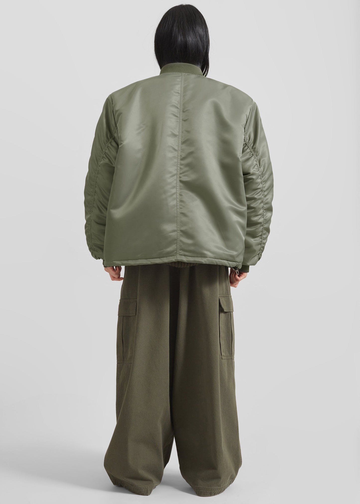 Volme Padded Bomber Jacket - Khaki