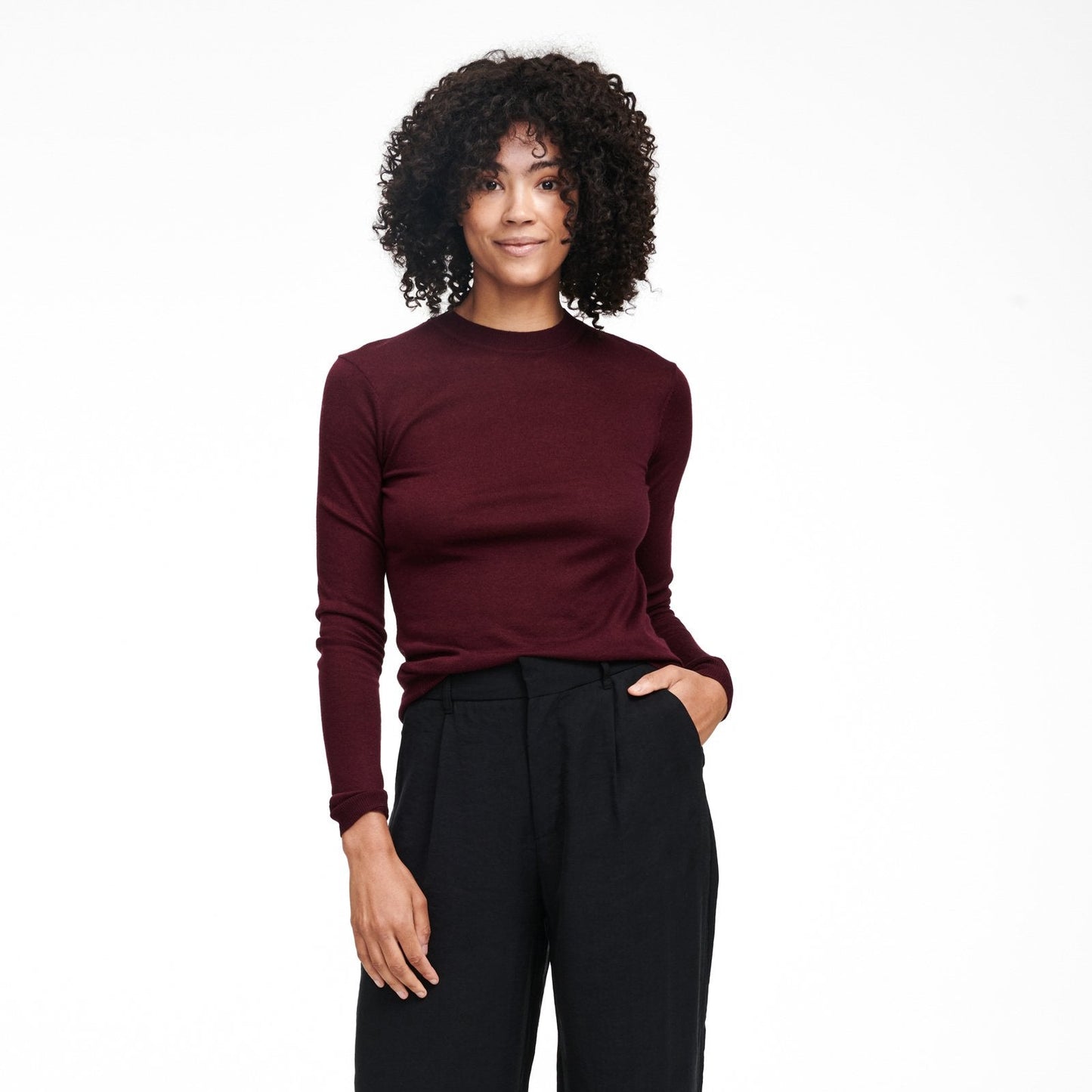 Lightweight Mockneck Sweater