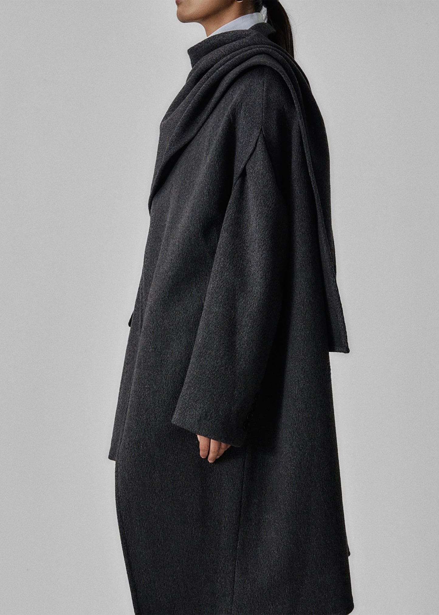 Whisella Cape - Charcoal