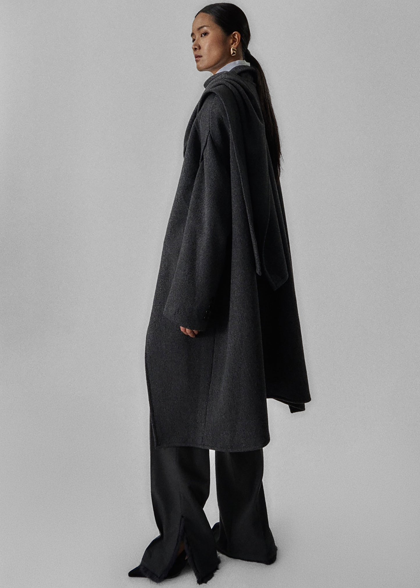 Whisella Cape - Charcoal