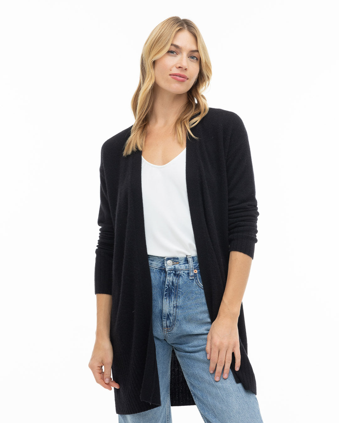 Long Cashmere Cardigan