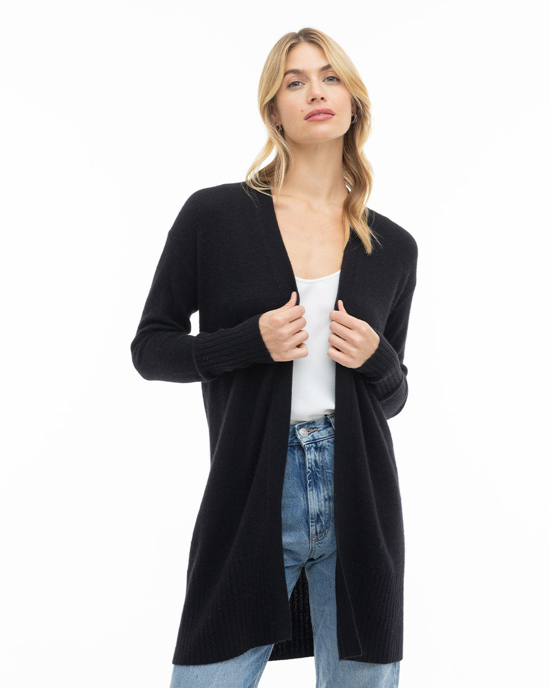 Long Cashmere Cardigan