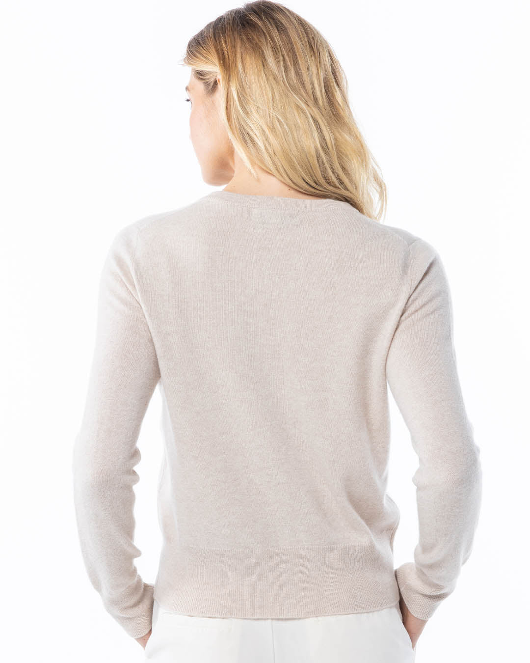 Cashmere Crewneck Cardigan