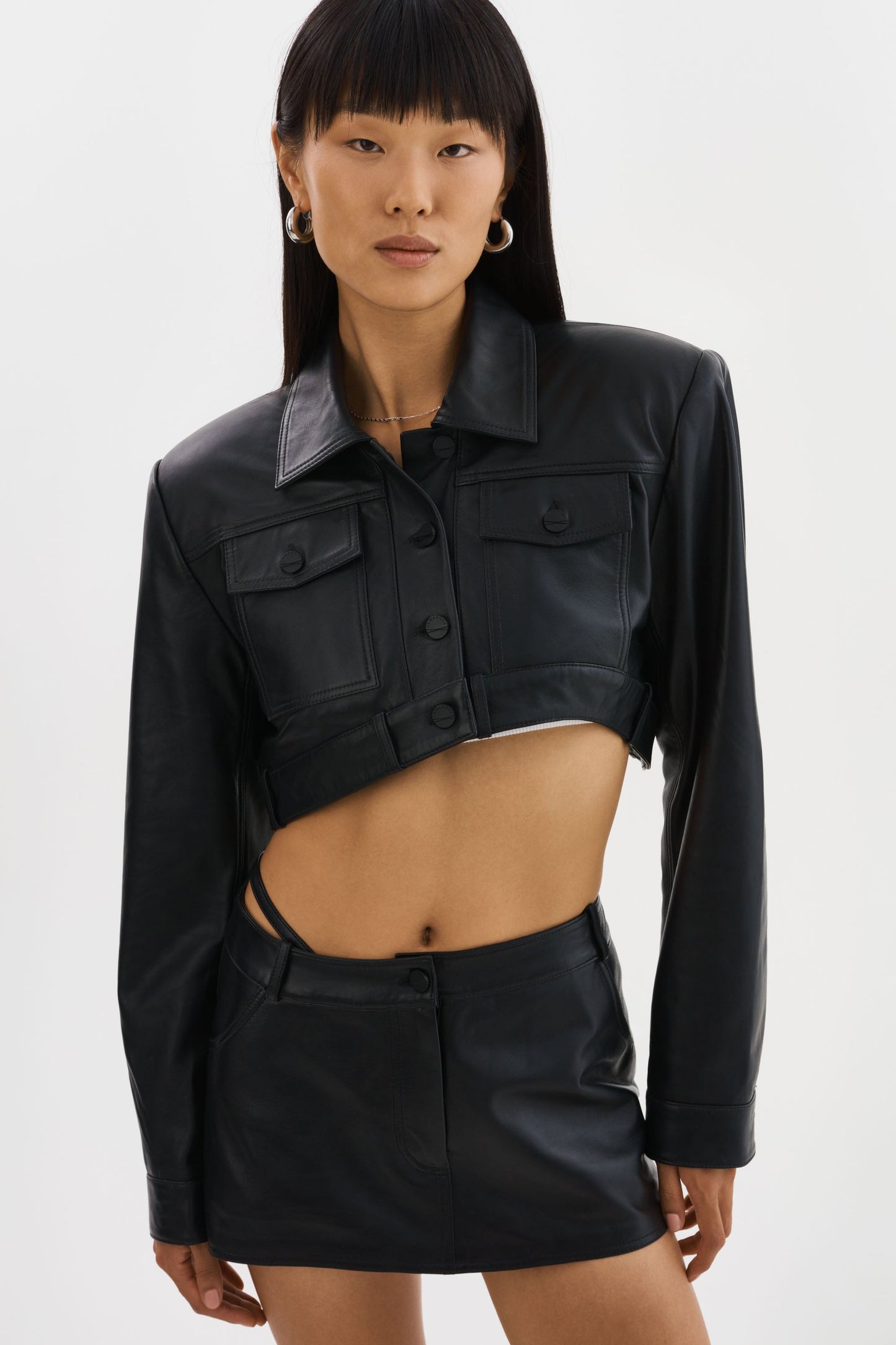 XANDY | Cropped Leather Jacket