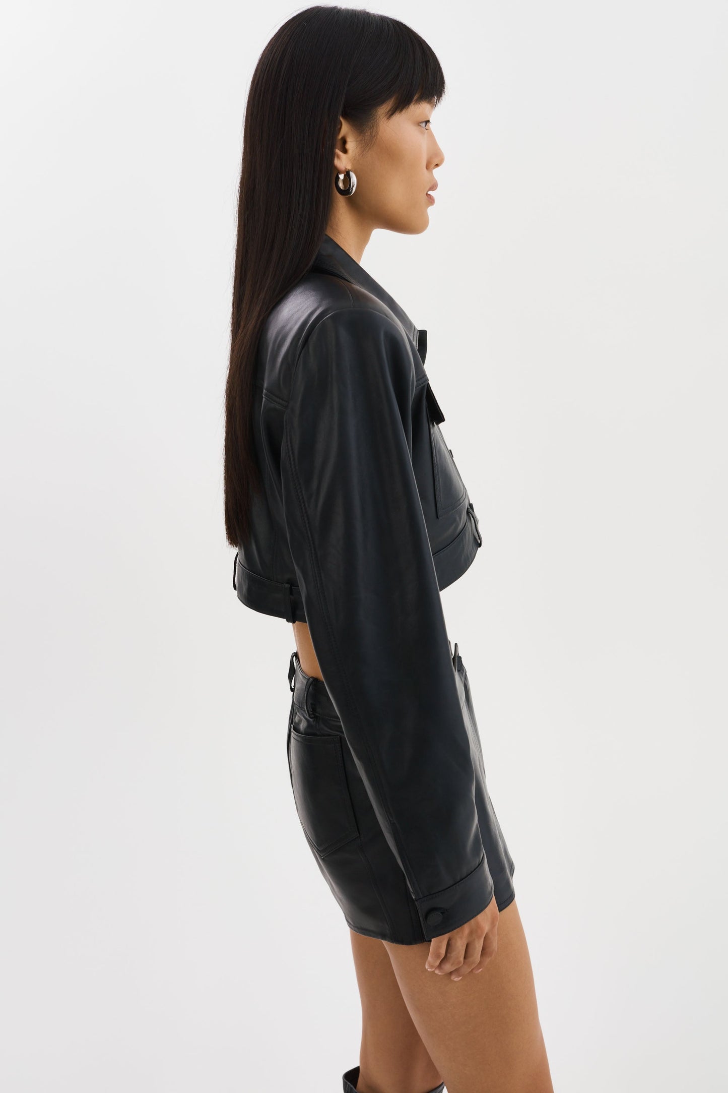 XANDY | Cropped Leather Jacket