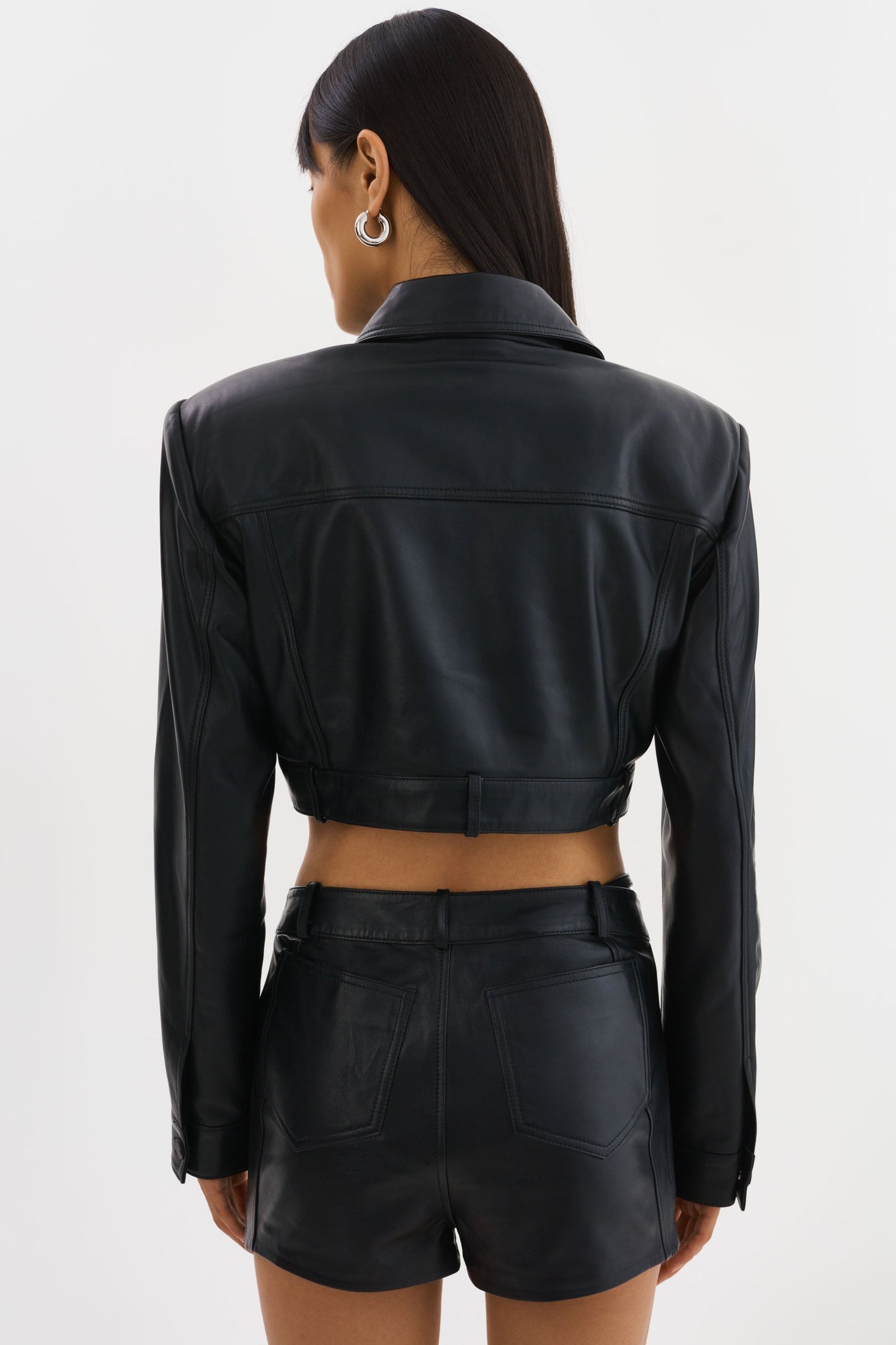 XANDY | Cropped Leather Jacket