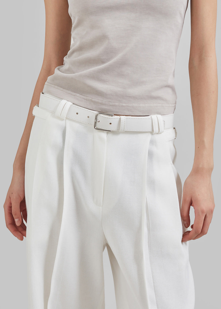 Xia Side Belt Trousers - White