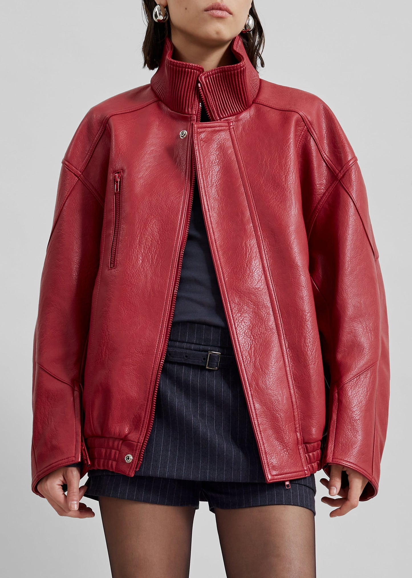 Zion Bomber Jacket - Red