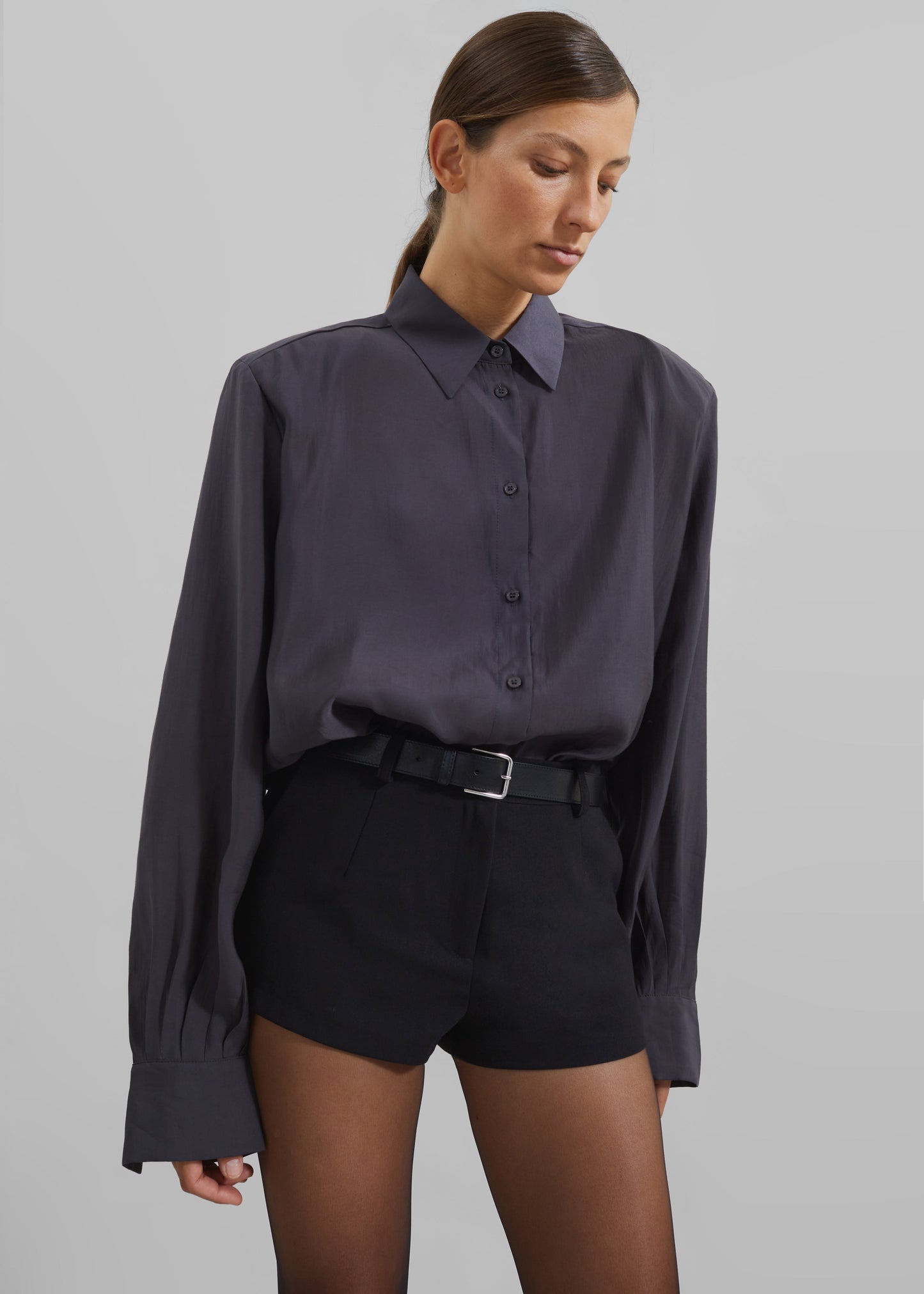 Zoula Padded Shirt - Charcoal