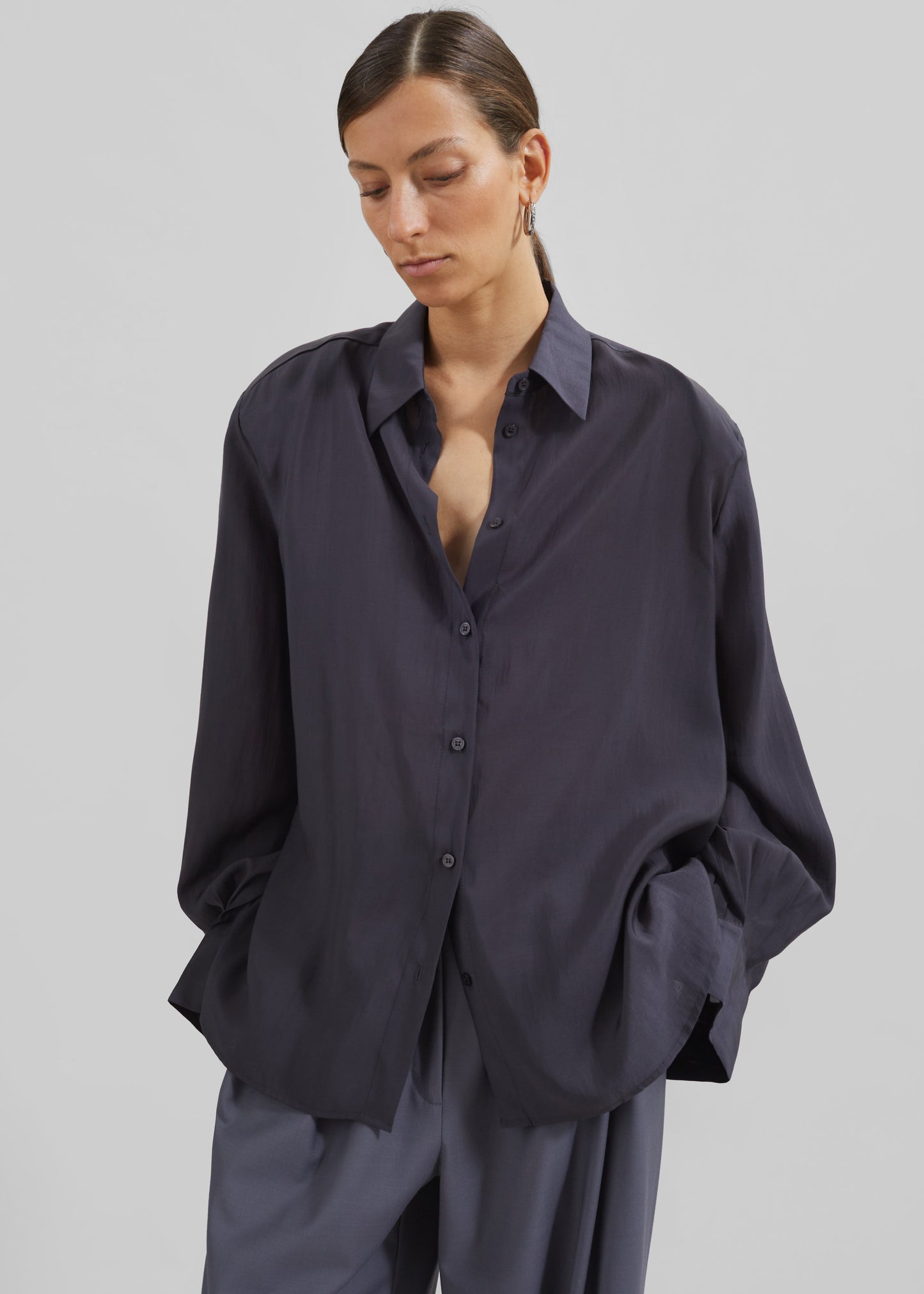 Zoula Padded Shirt - Charcoal