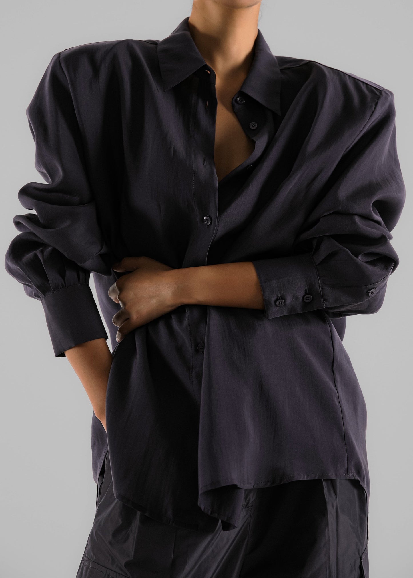 Zoula Padded Shirt - Charcoal