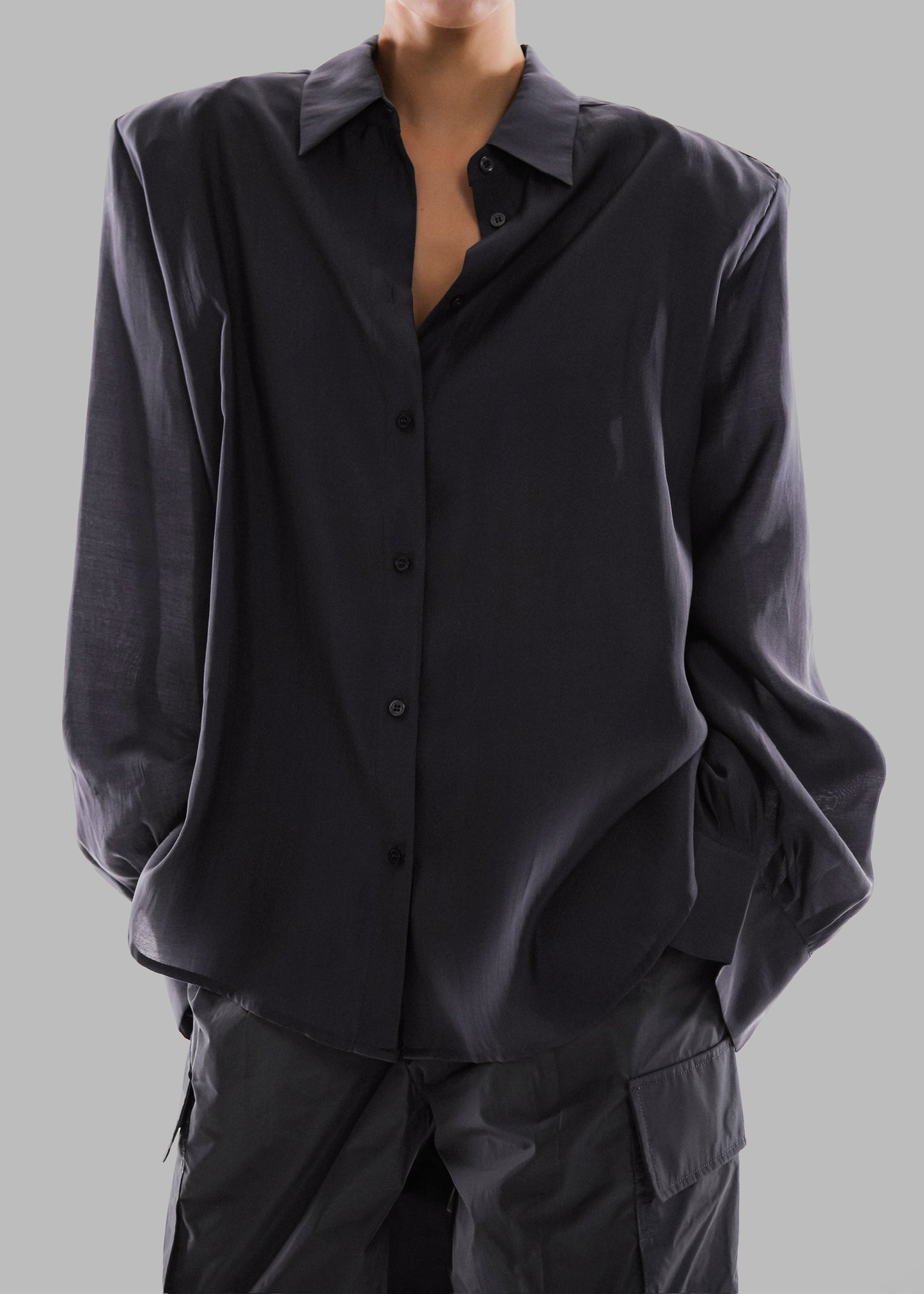 Zoula Padded Shirt - Charcoal