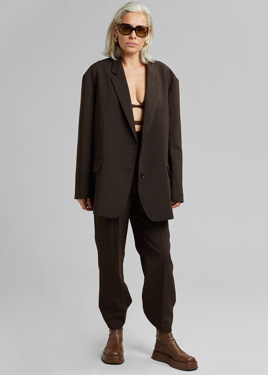 Bea Suit Pants - Dark Espresso