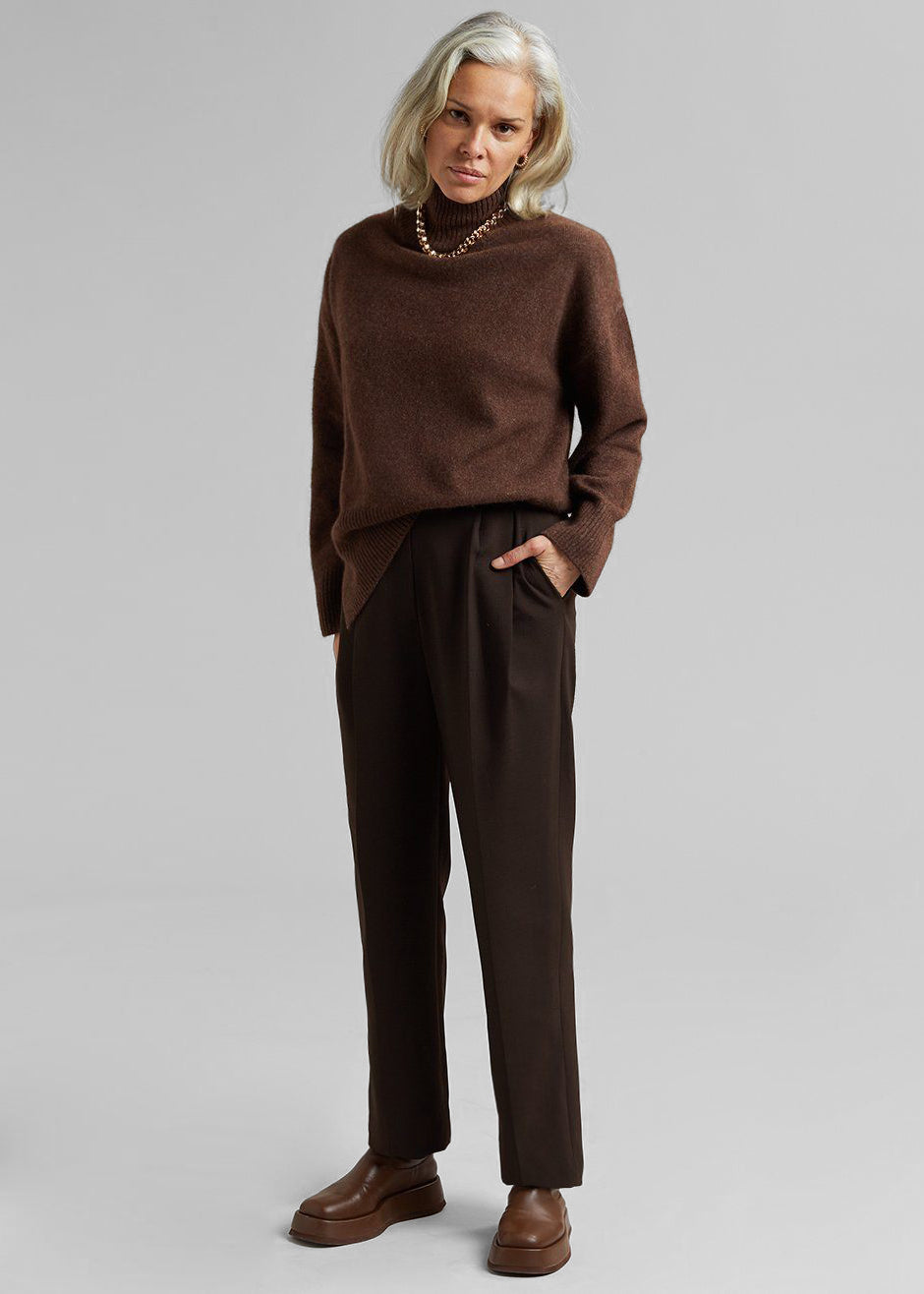 Bea Suit Pants - Dark Espresso