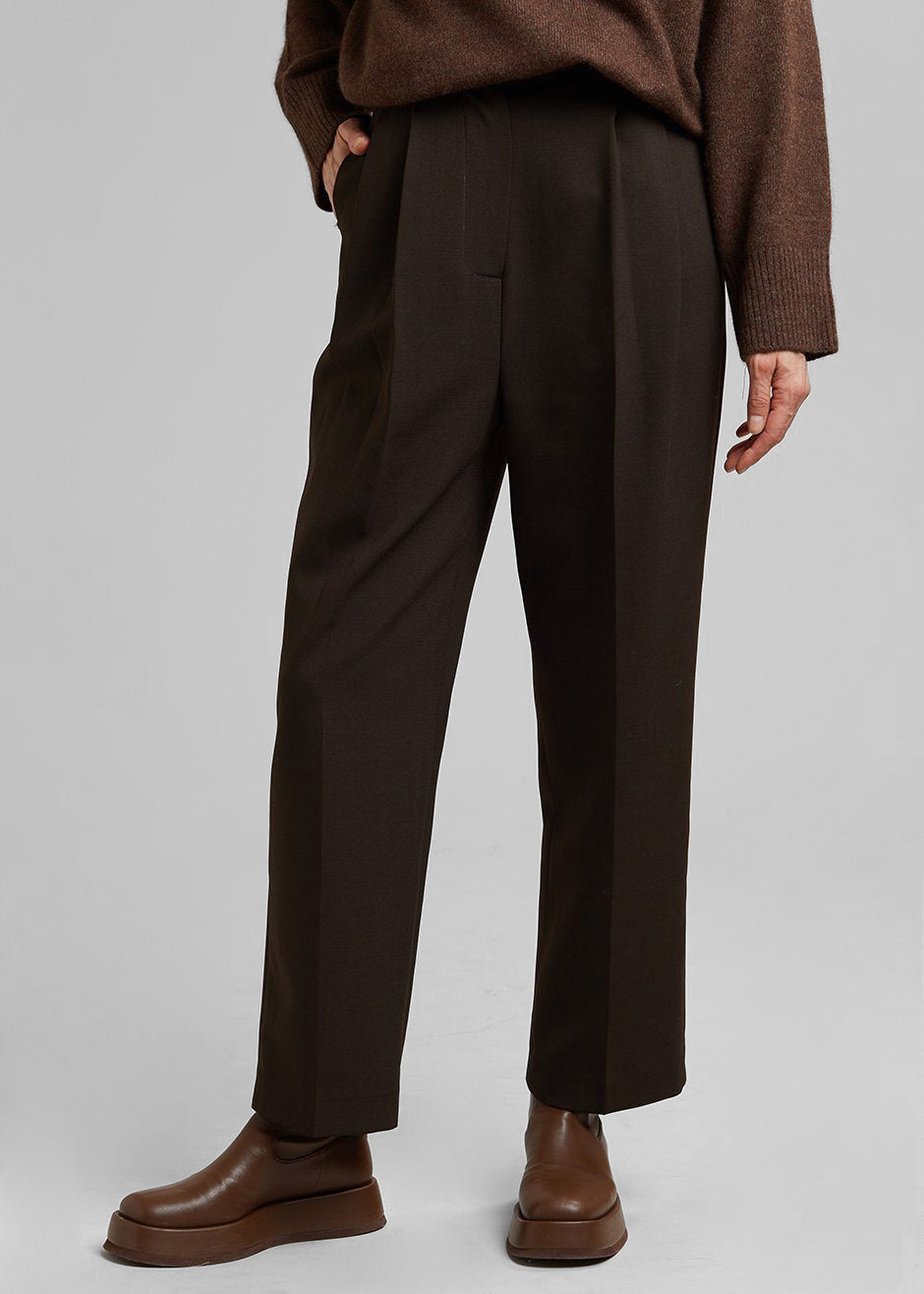 Bea Suit Pants - Dark Espresso