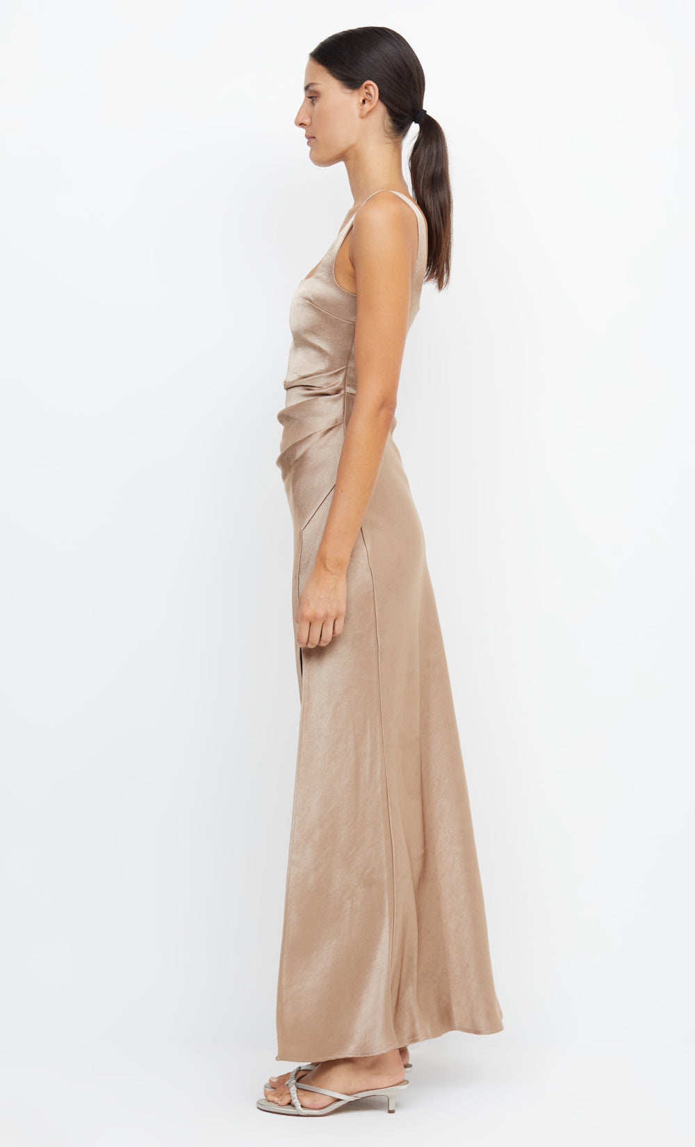 THE DREAMER SQUARE NECK DRESS - GOLDEN