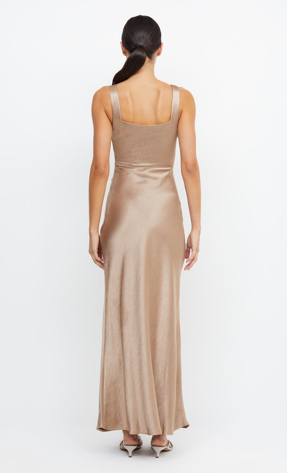 THE DREAMER SQUARE NECK DRESS - GOLDEN